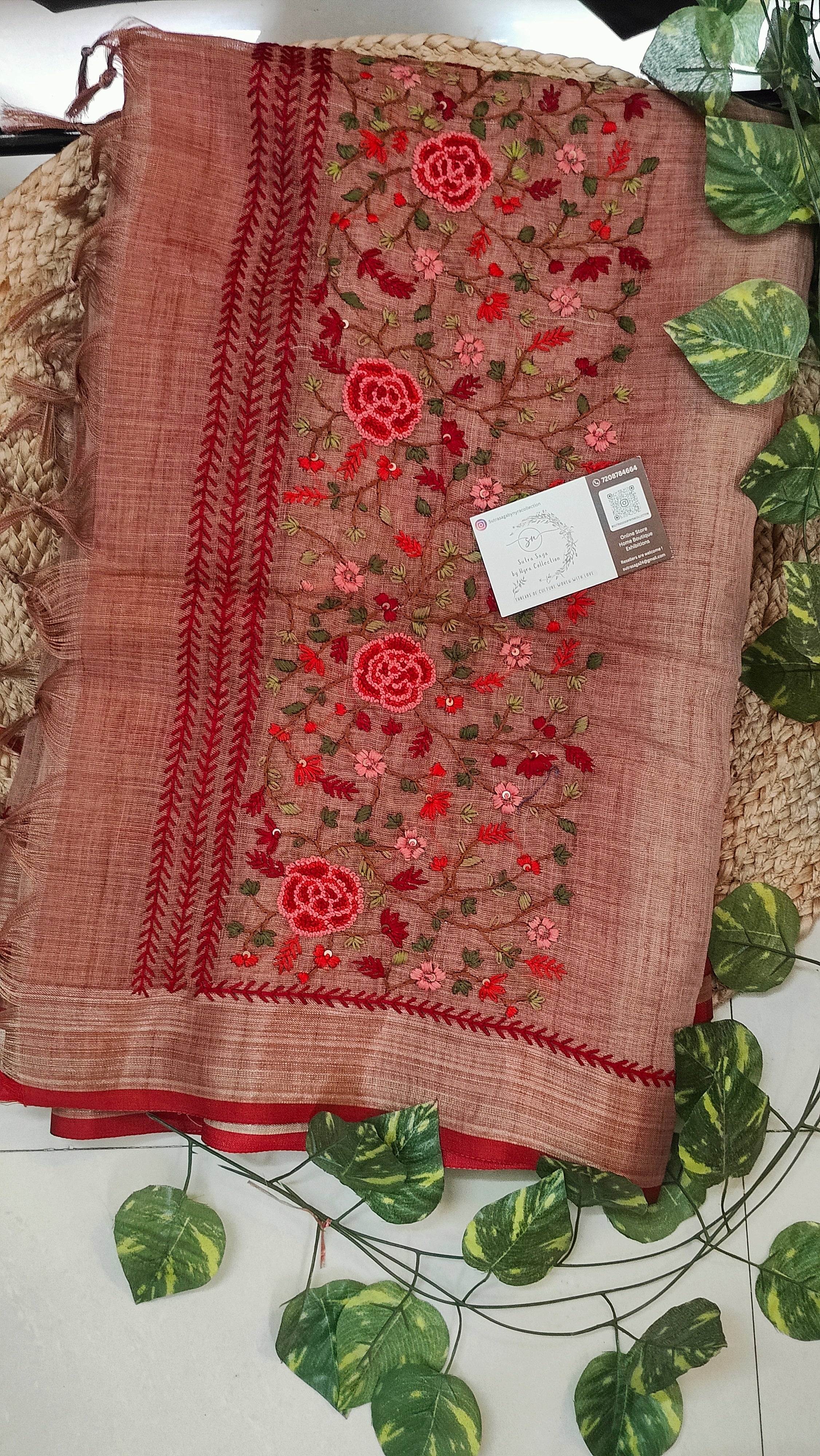 Purna - Premium Hand Embroidery Design Sarees