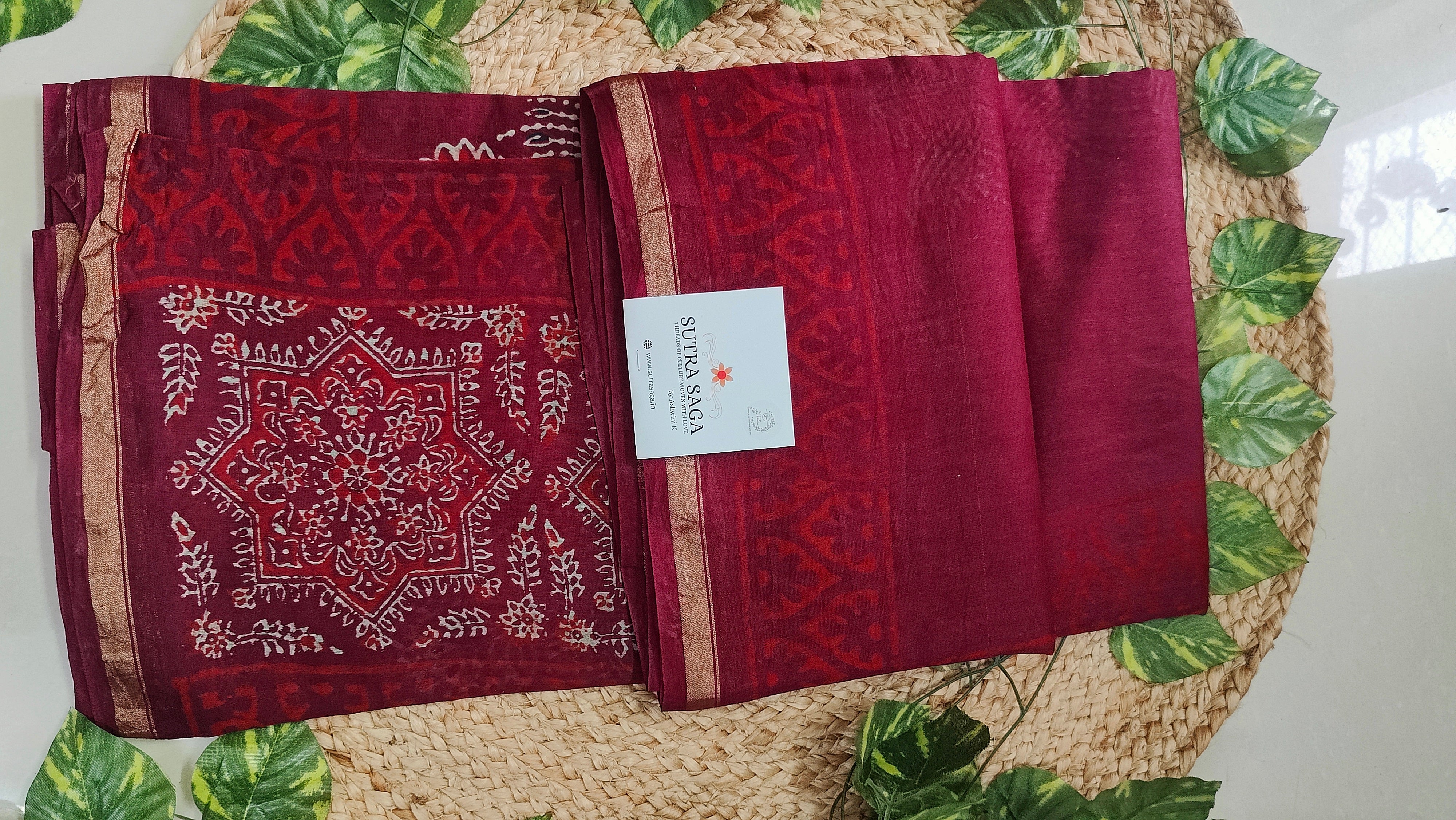 Pure Chanderi Silk Sarees