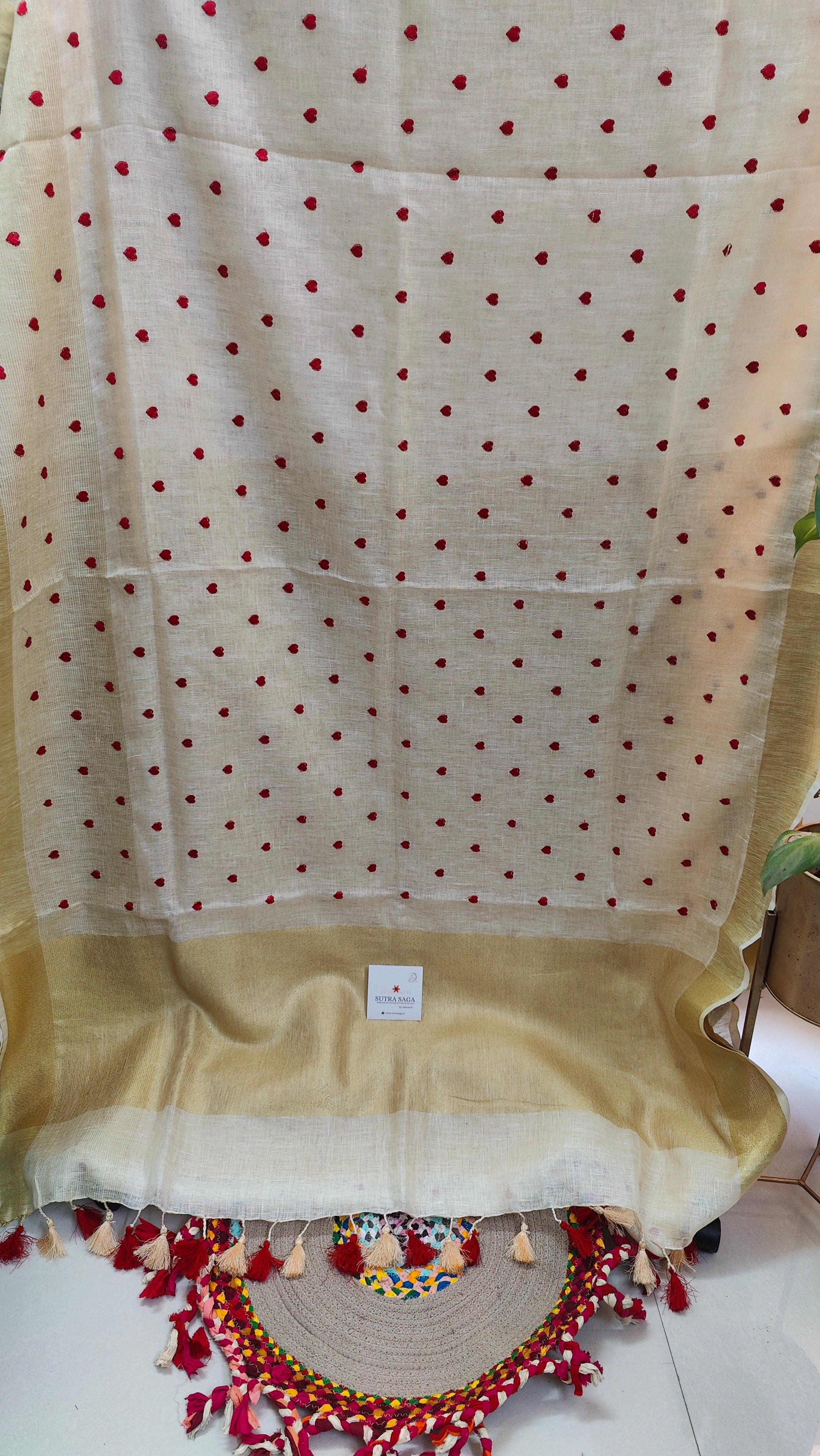 Shubhra -Premium Linen Sarees