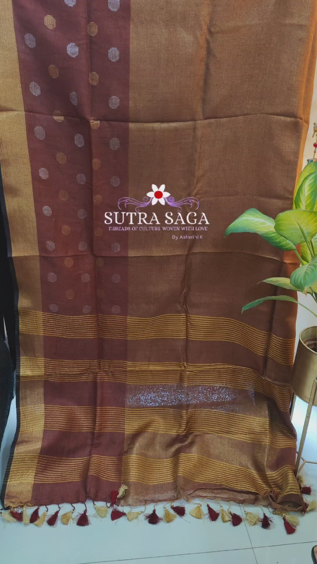Load video: Shubhra - Premium Linen Sarees