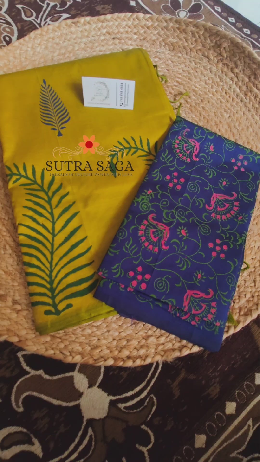 Load video: South Cotton Handloom Sarees