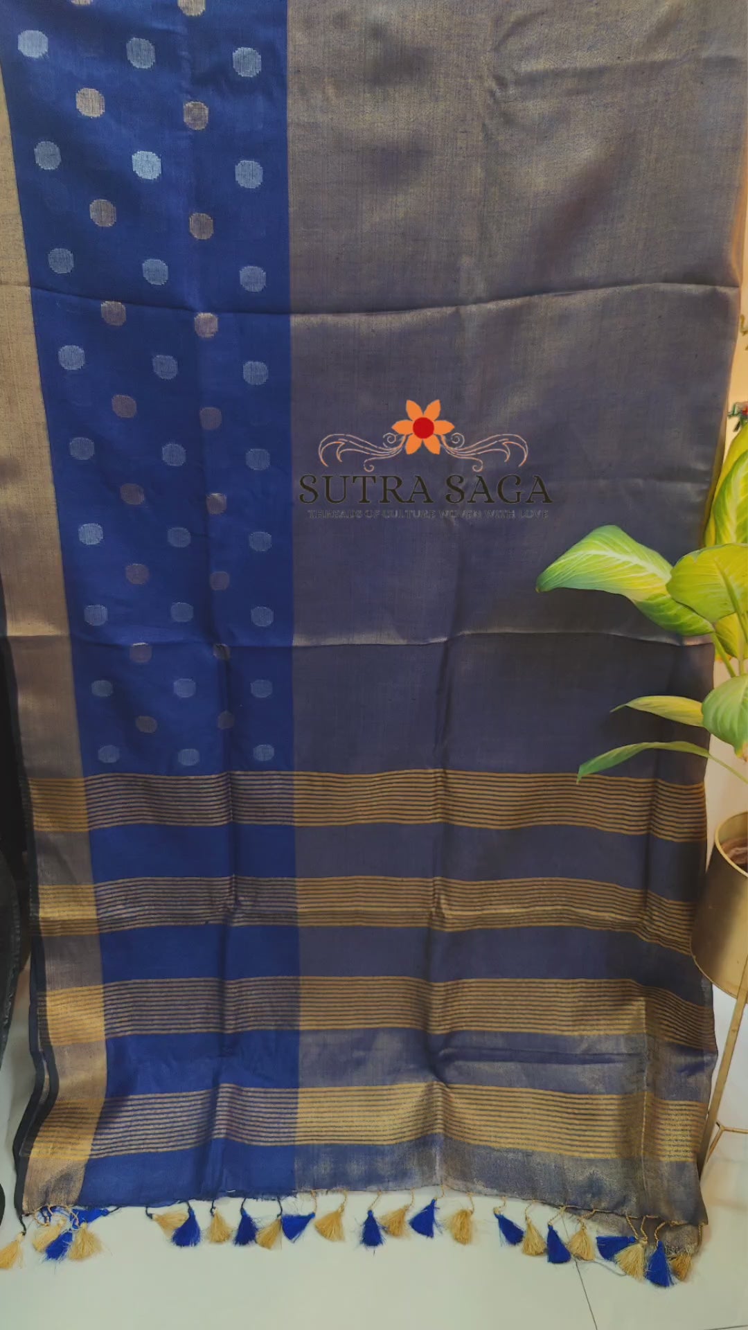 Load video: Shubhra - Premium Linen Sarees
