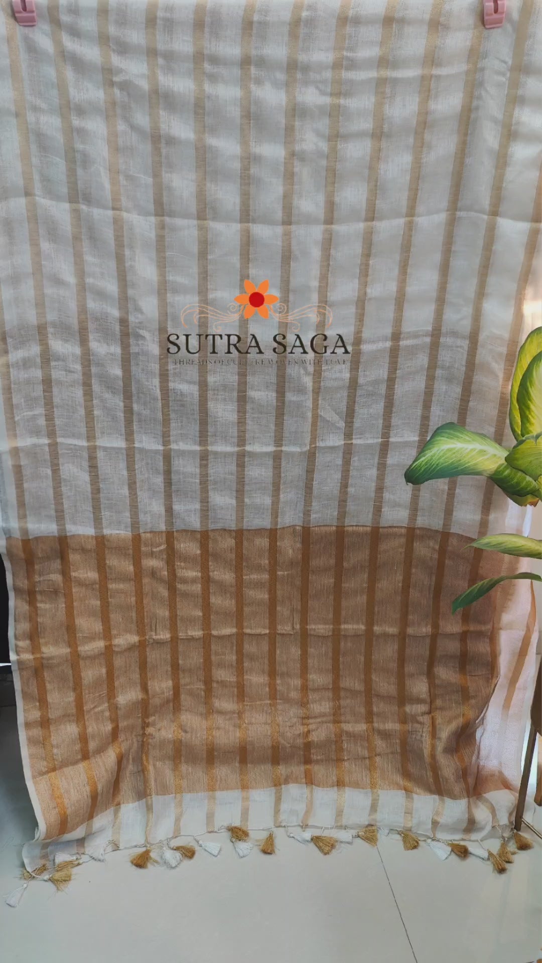 Load video: Shubhra - Premium Linen Sarees