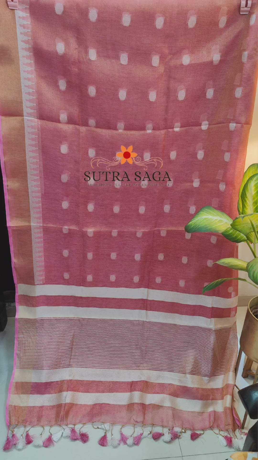 Load video: Shubhra -Premium Linen Sarees