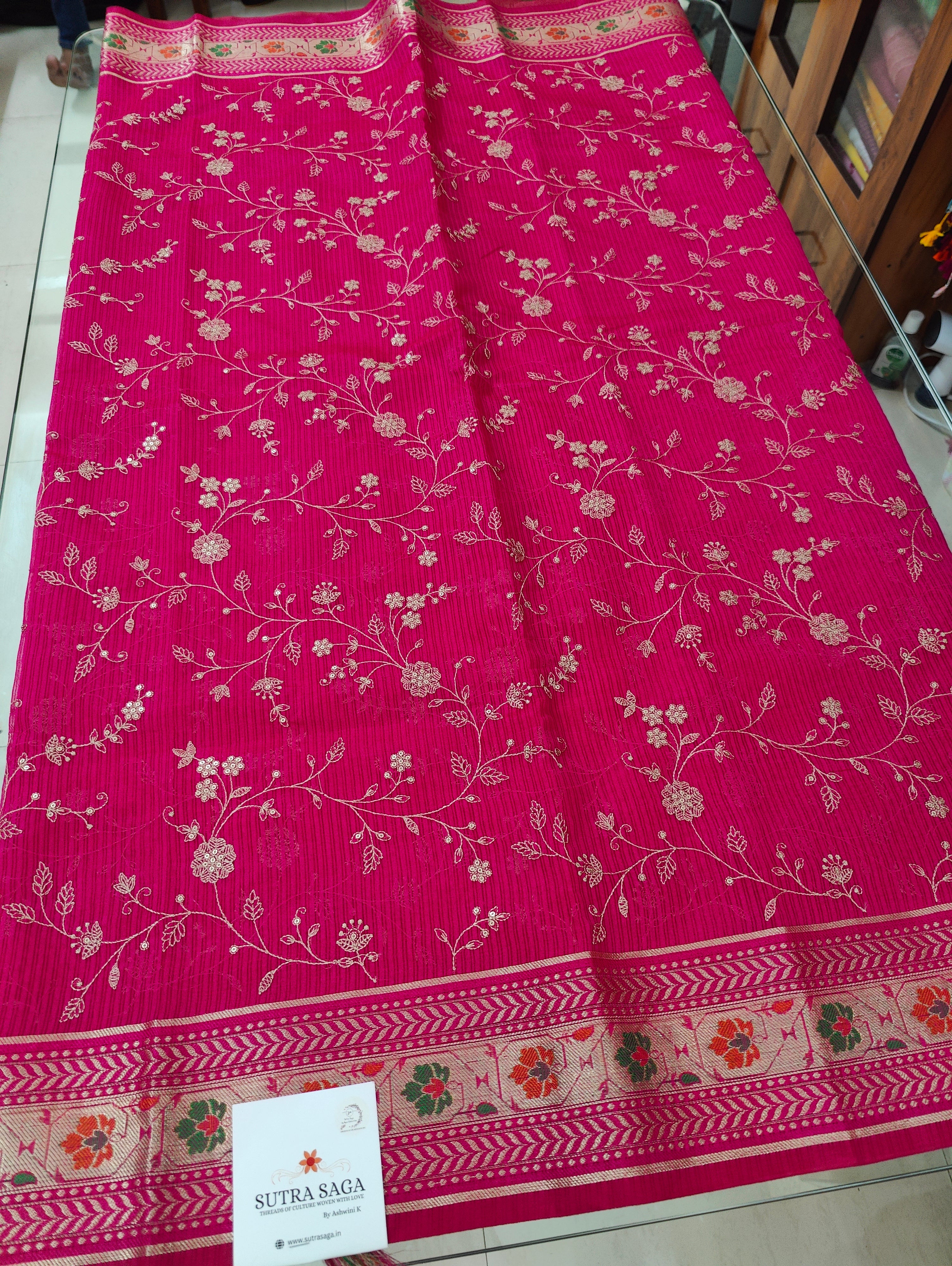 Kota Embroidery Sarees
