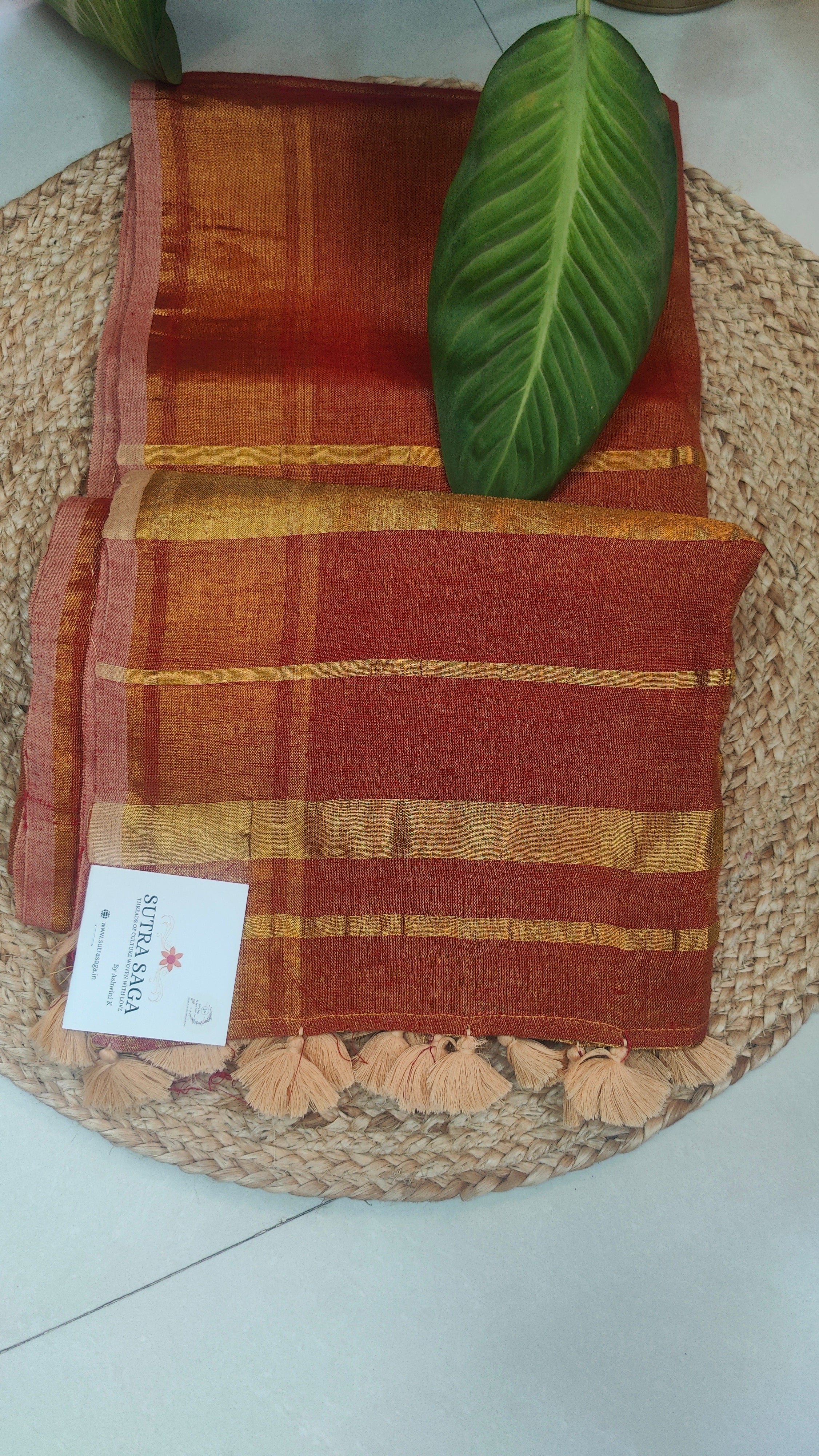Linen Crush Tissue Sarees