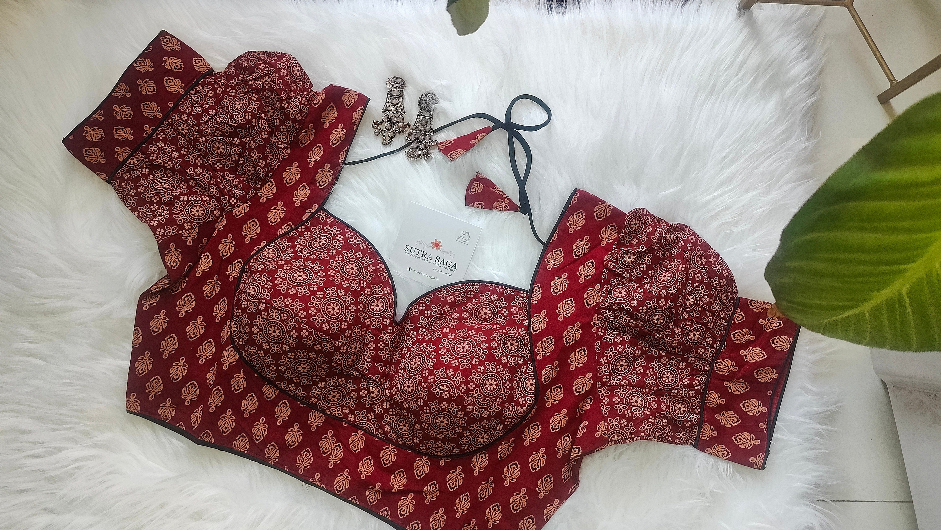 Mrugaja Ajrakh Collection Blouse