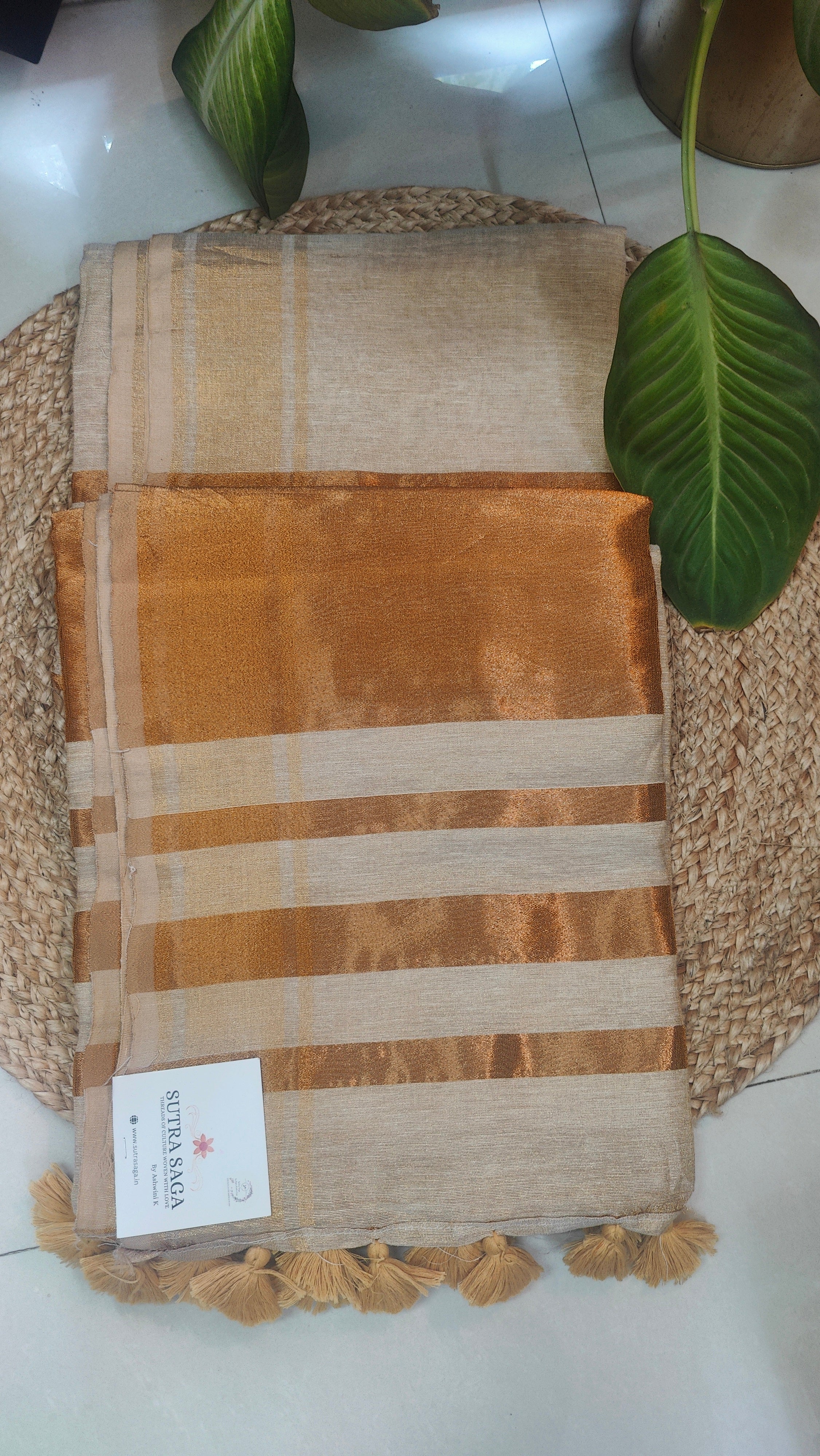 Linen Crush Tissue Sarees