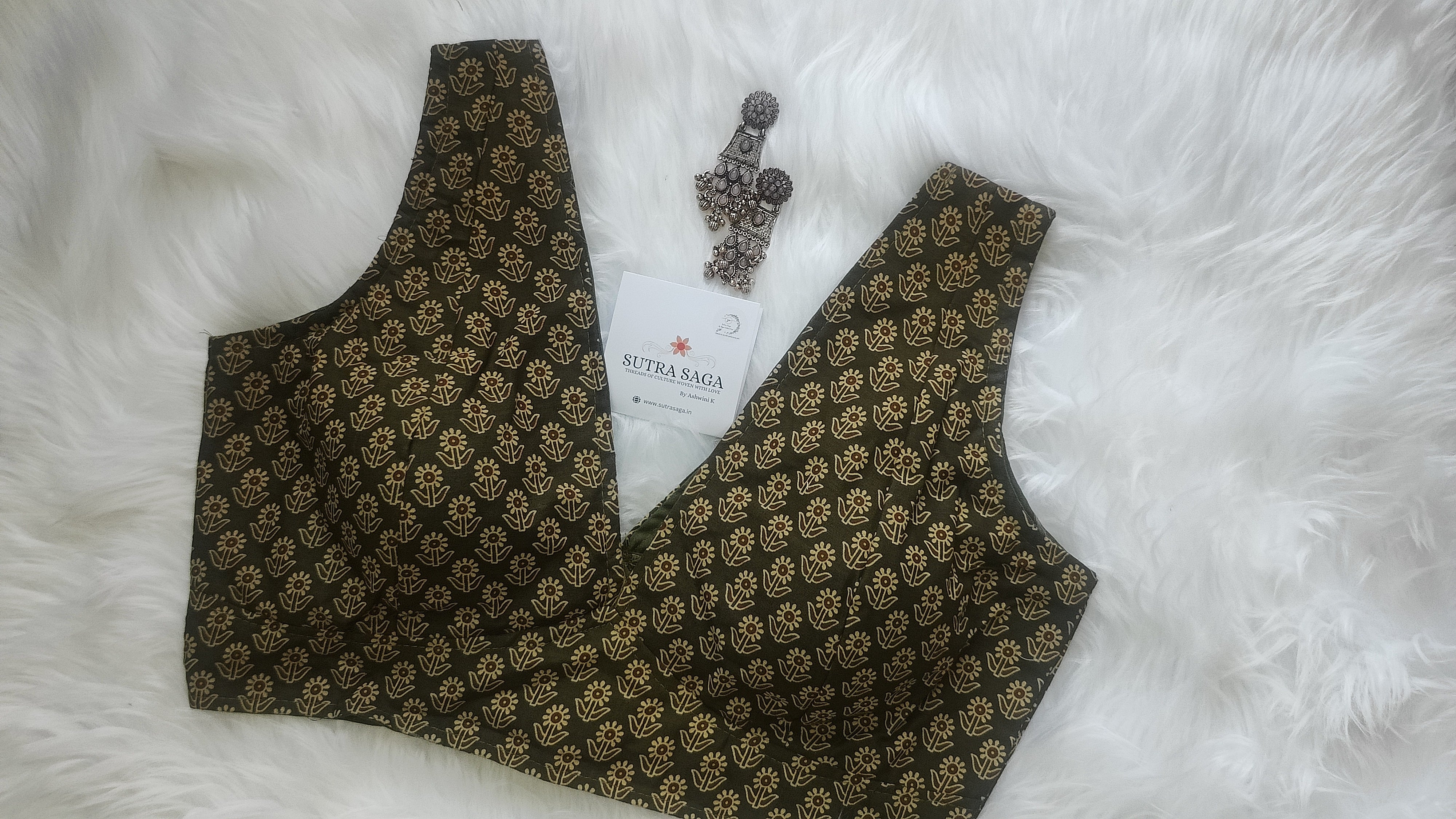 Mrugaja Ajrakh Collection Blouse