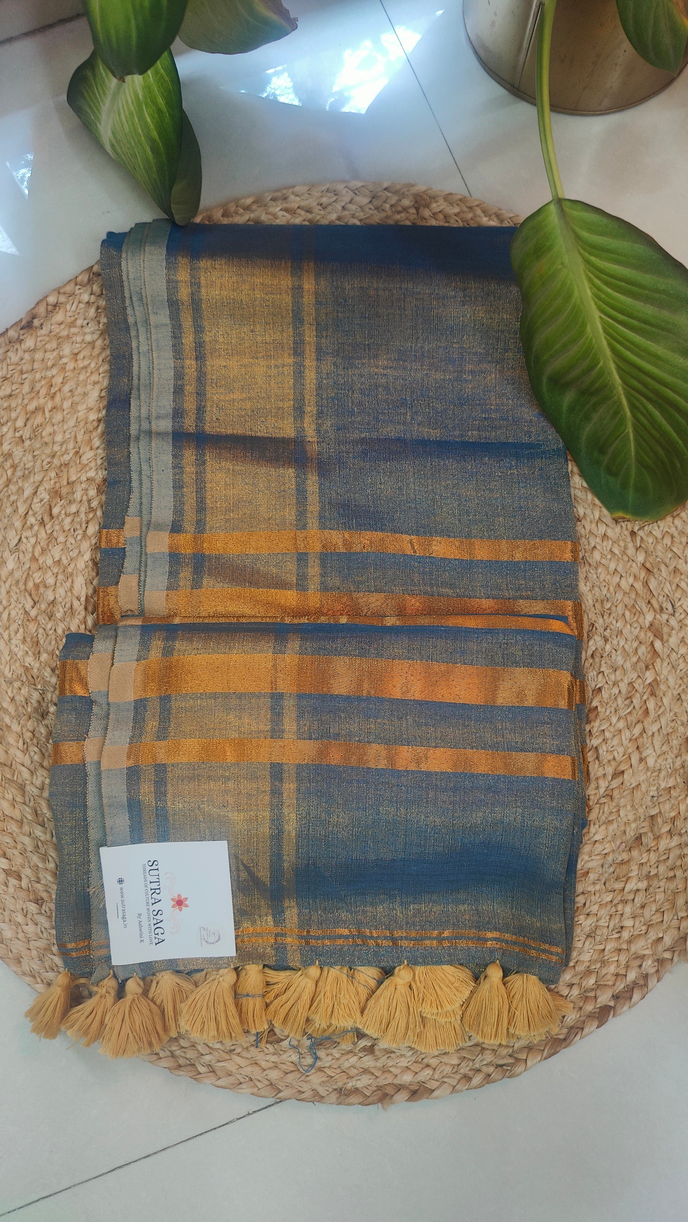 Linen Crush Tissue Sarees