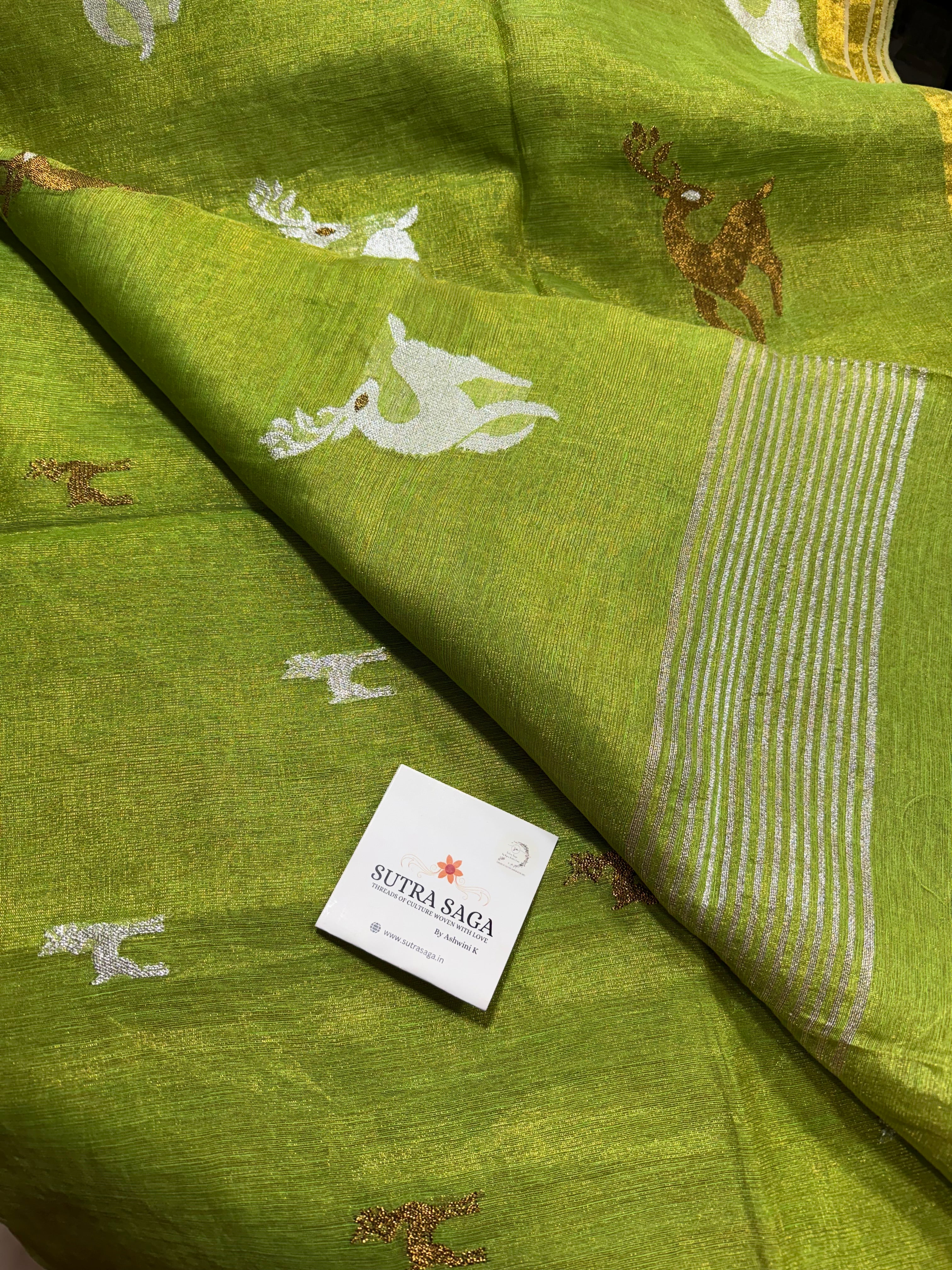 Tissue Linen Saree