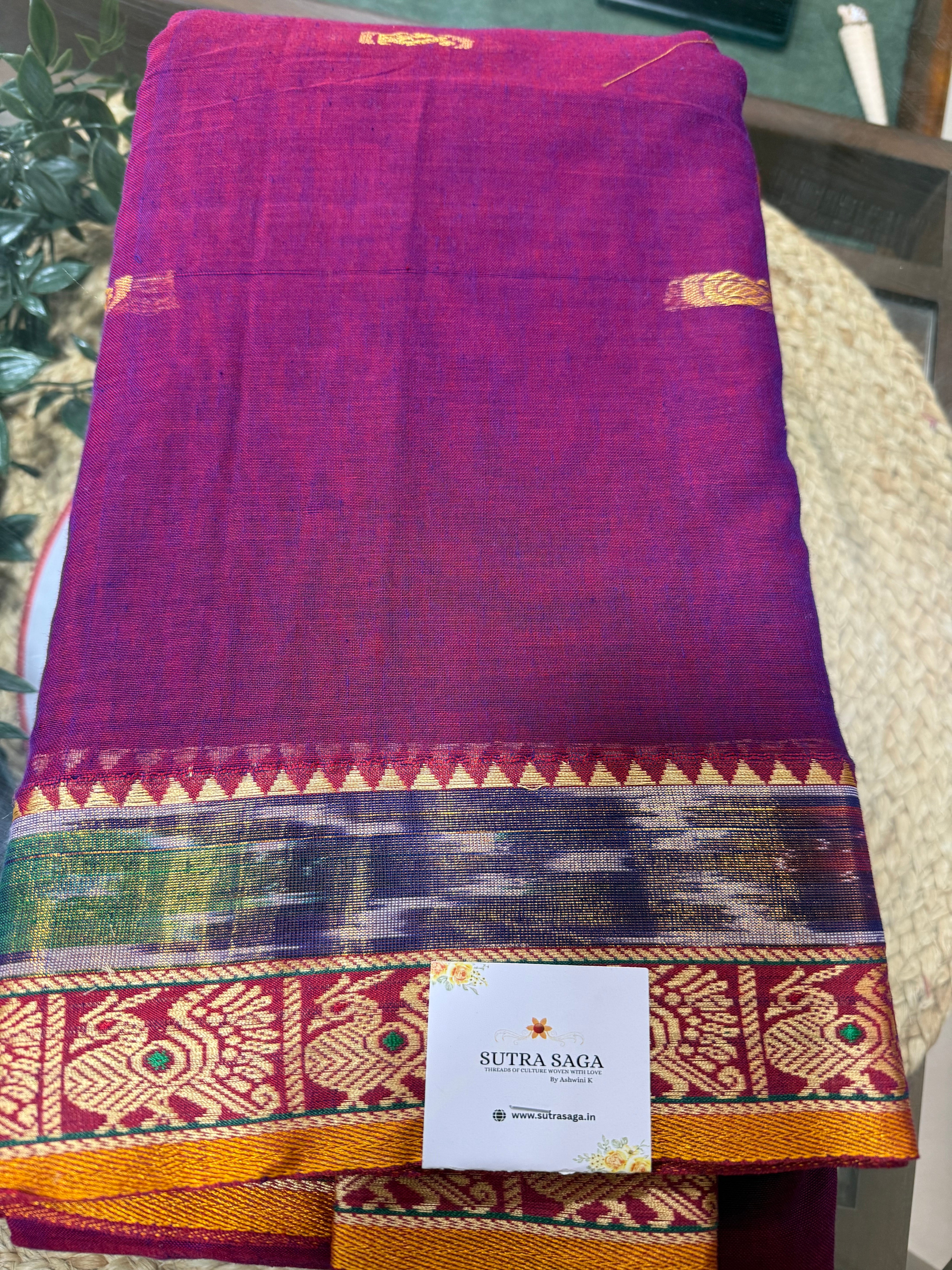 Narayanpeth Ikat border Saree