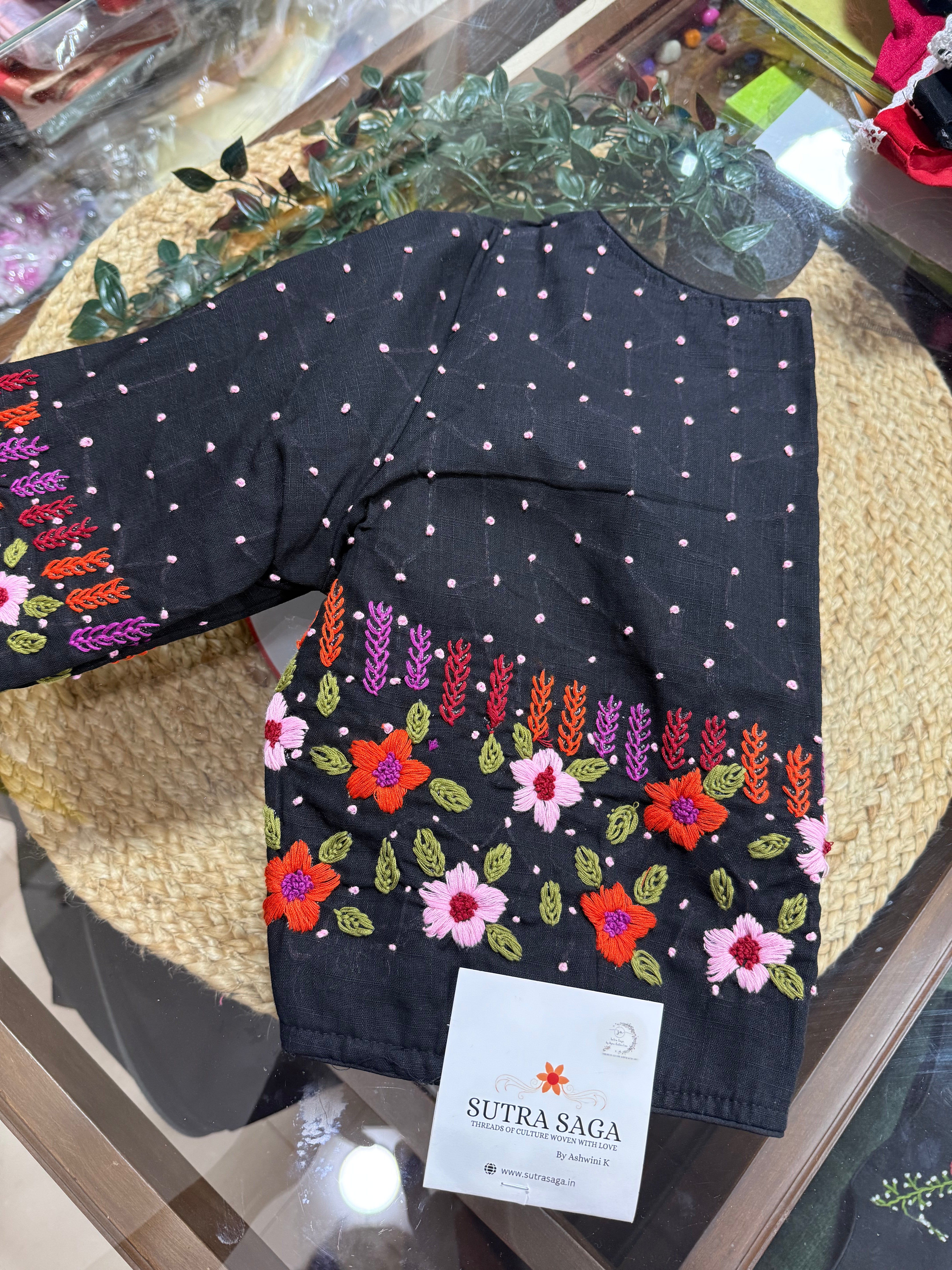 Cotton Blouses Hand Embroidery