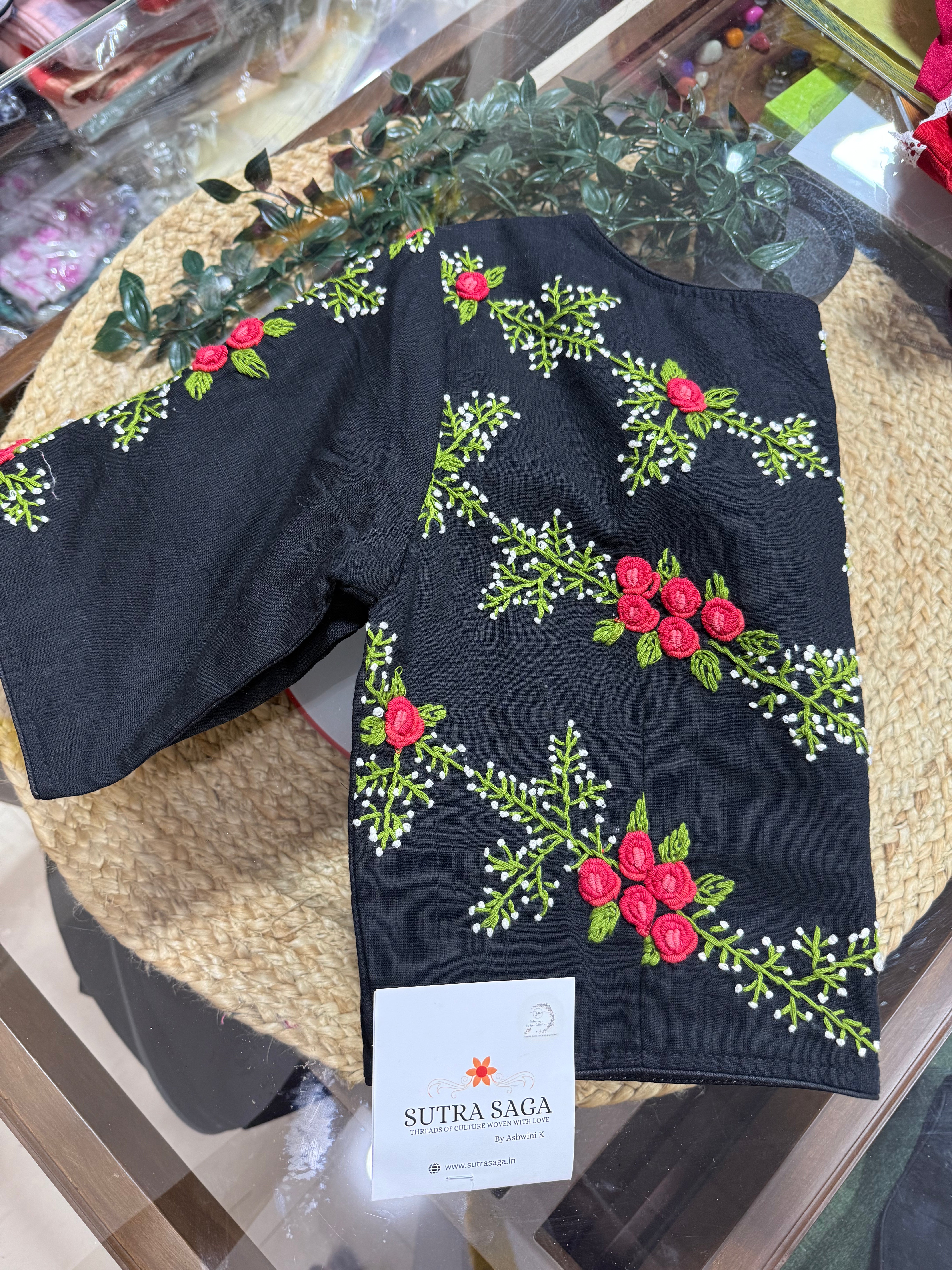 Cotton Blouse-Hand Embroidery