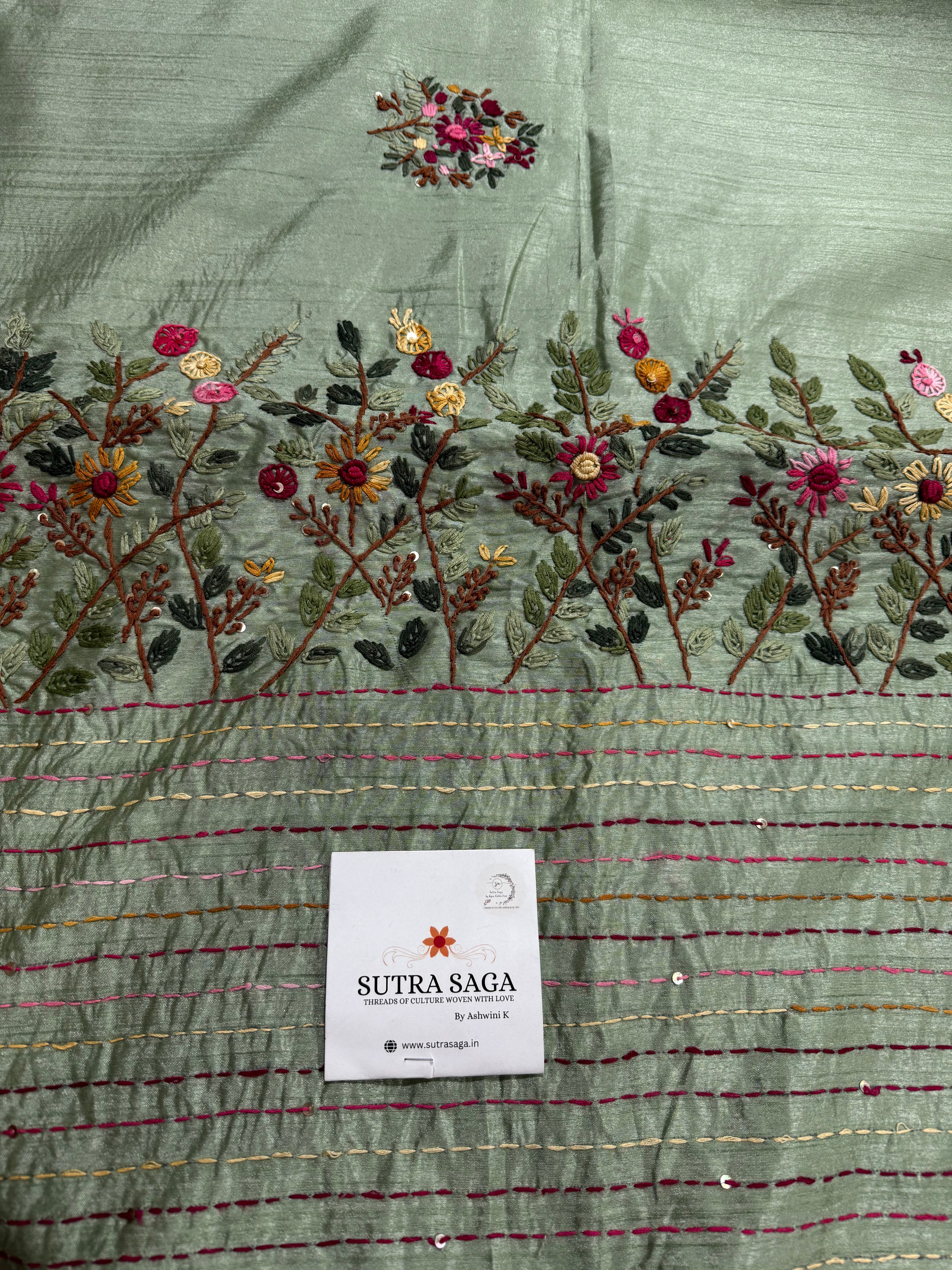 Purna - Premium Hand Embroidery Design Sarees