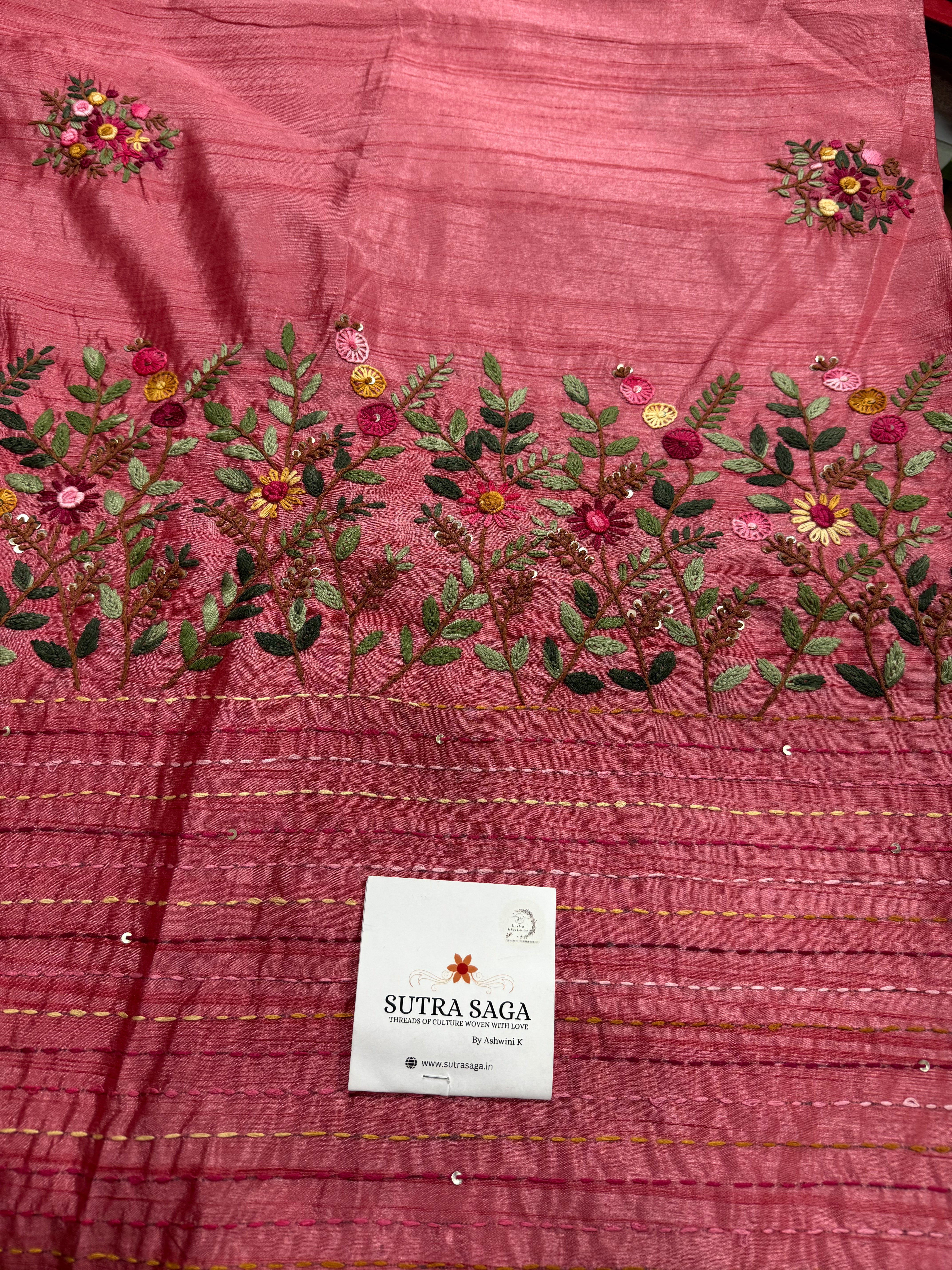 Purna - Premium Hand Embroidery Sarees