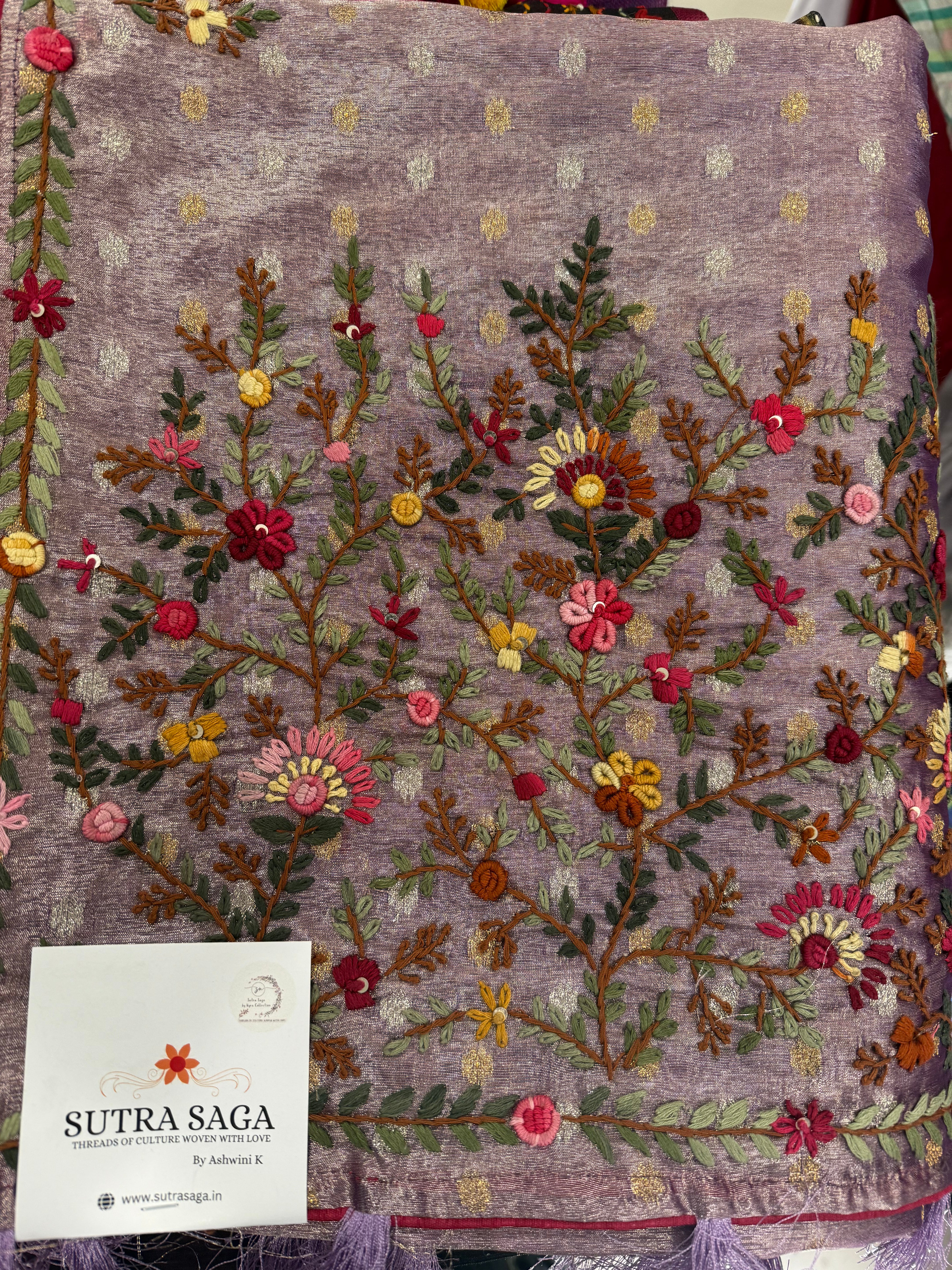 Purna - Tissue Bullion work Sarees