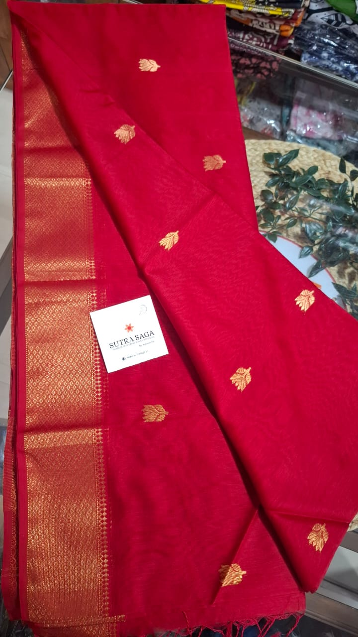 Maheshwari Saree Full Lotus Butta