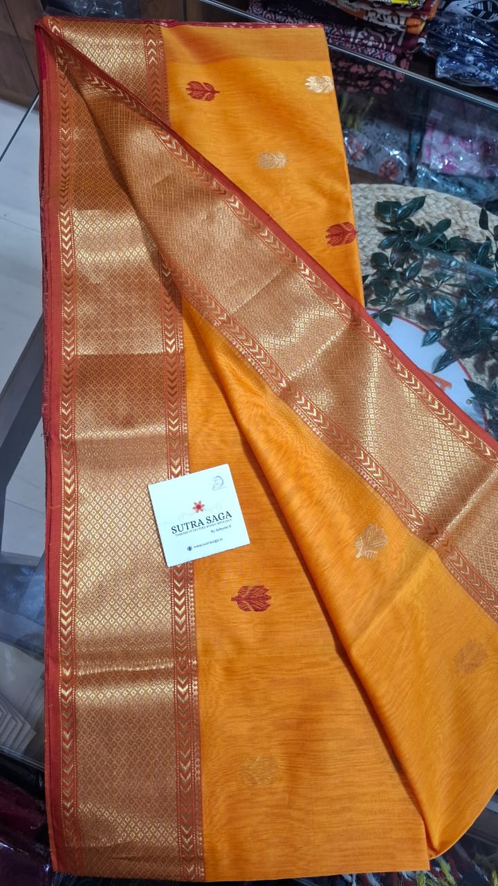 Maheshwari Saree- Full Lotus Butta