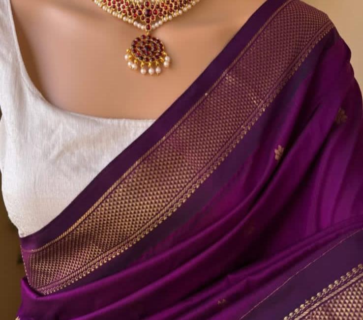Gadwal Cotton Silk Sarees with small buttas