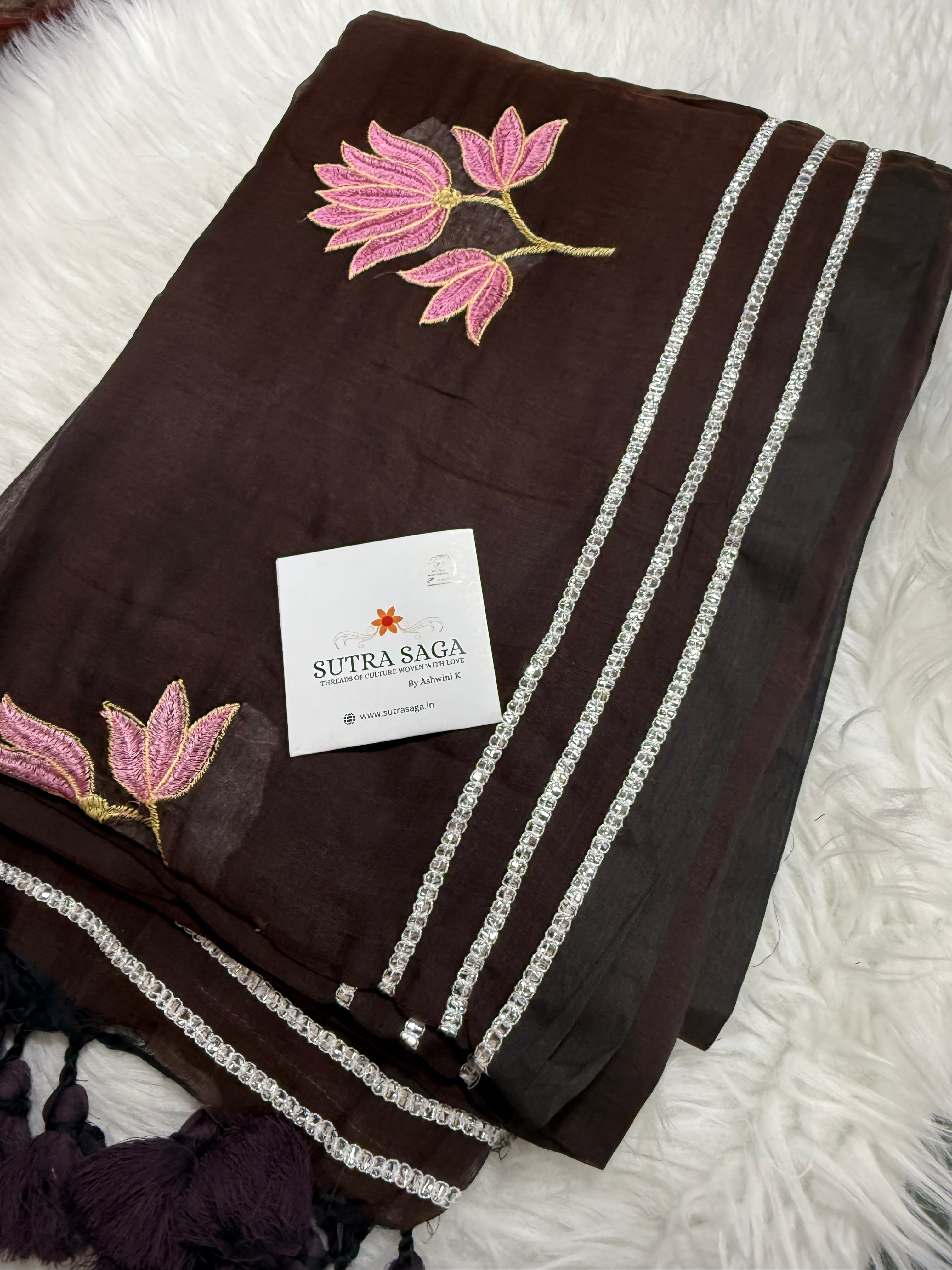 Gotapatti Lotus Saree