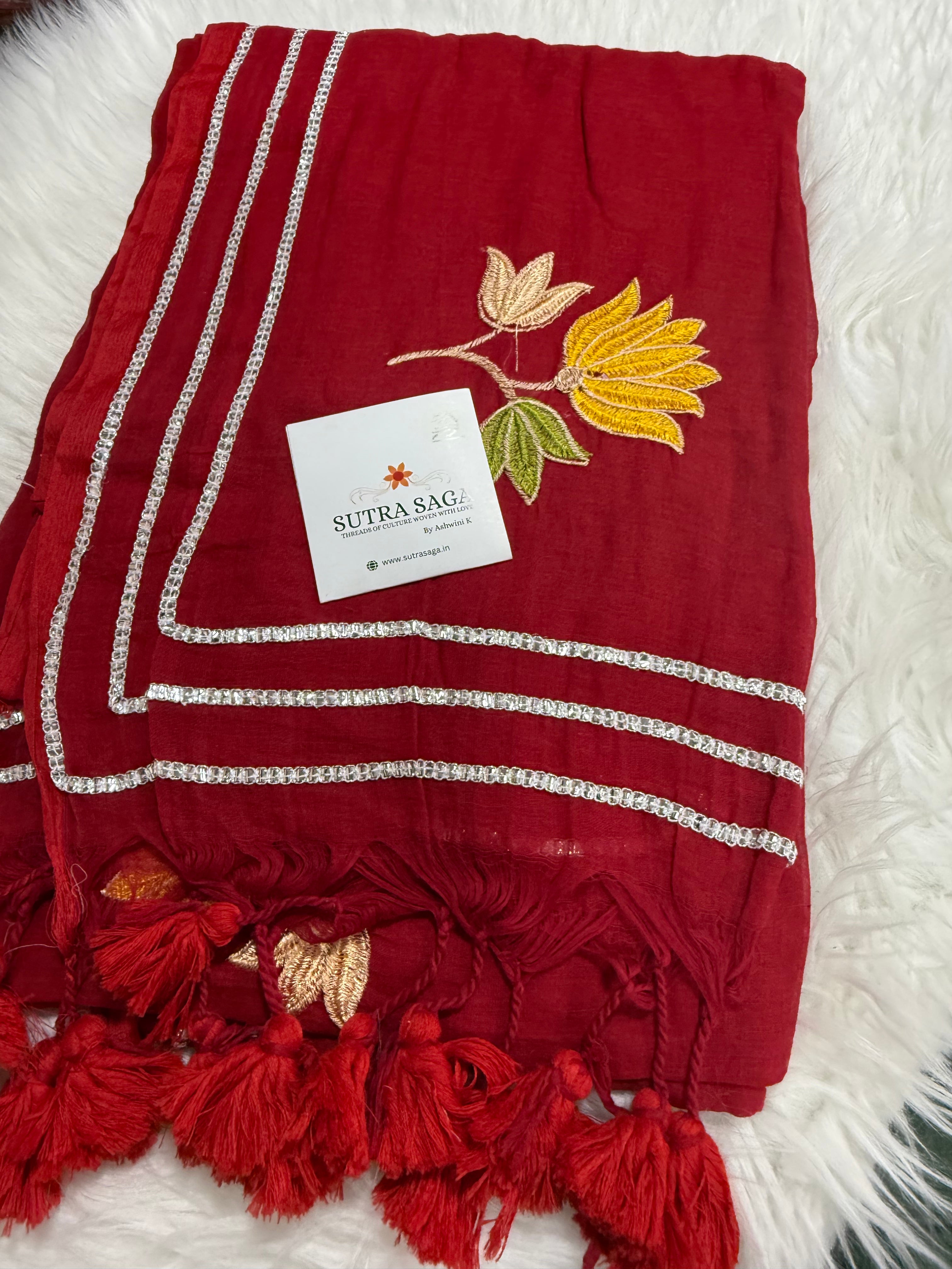Gotapatti Lotus Saree