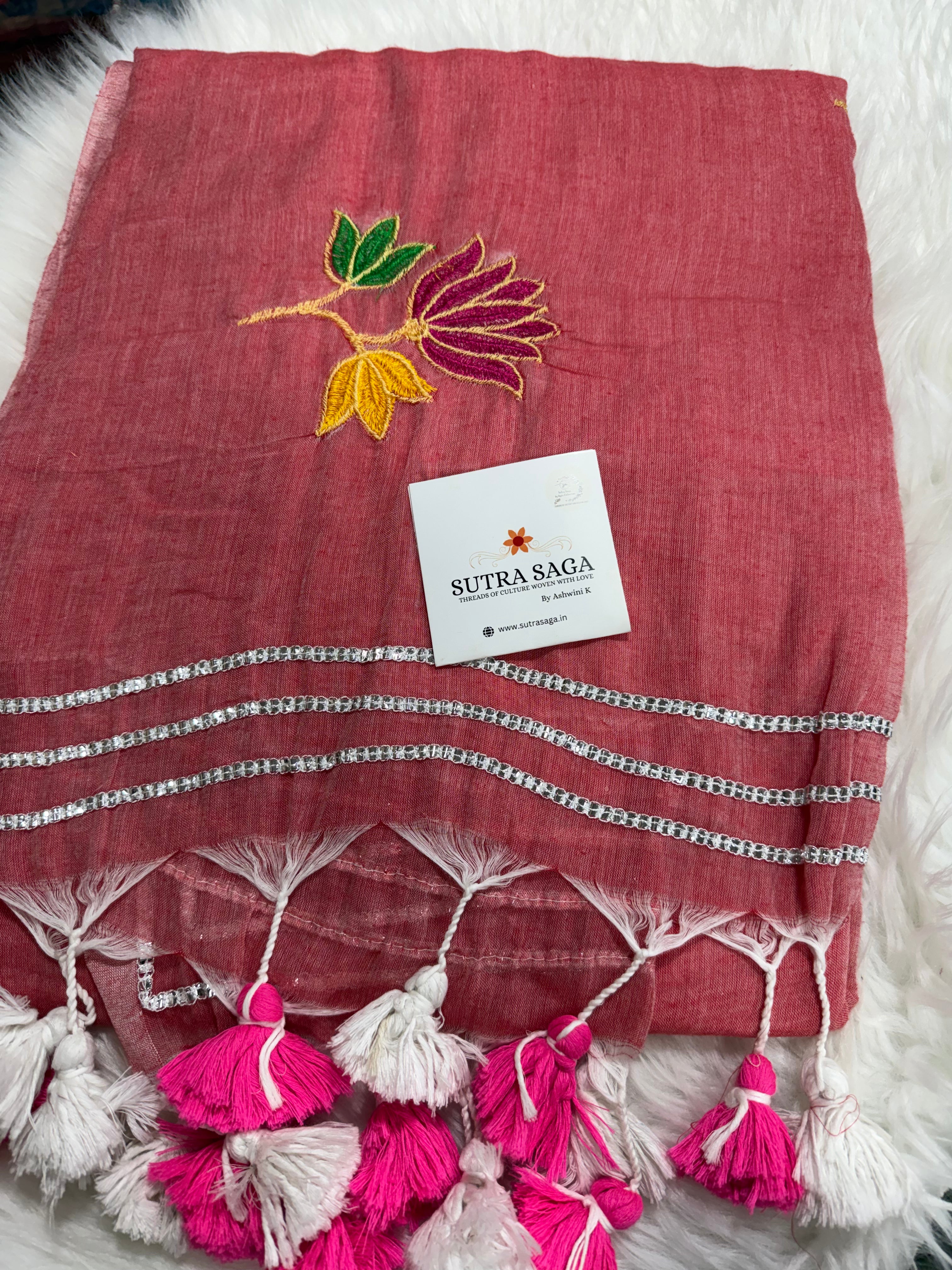 Gotapatti Lotus Saree