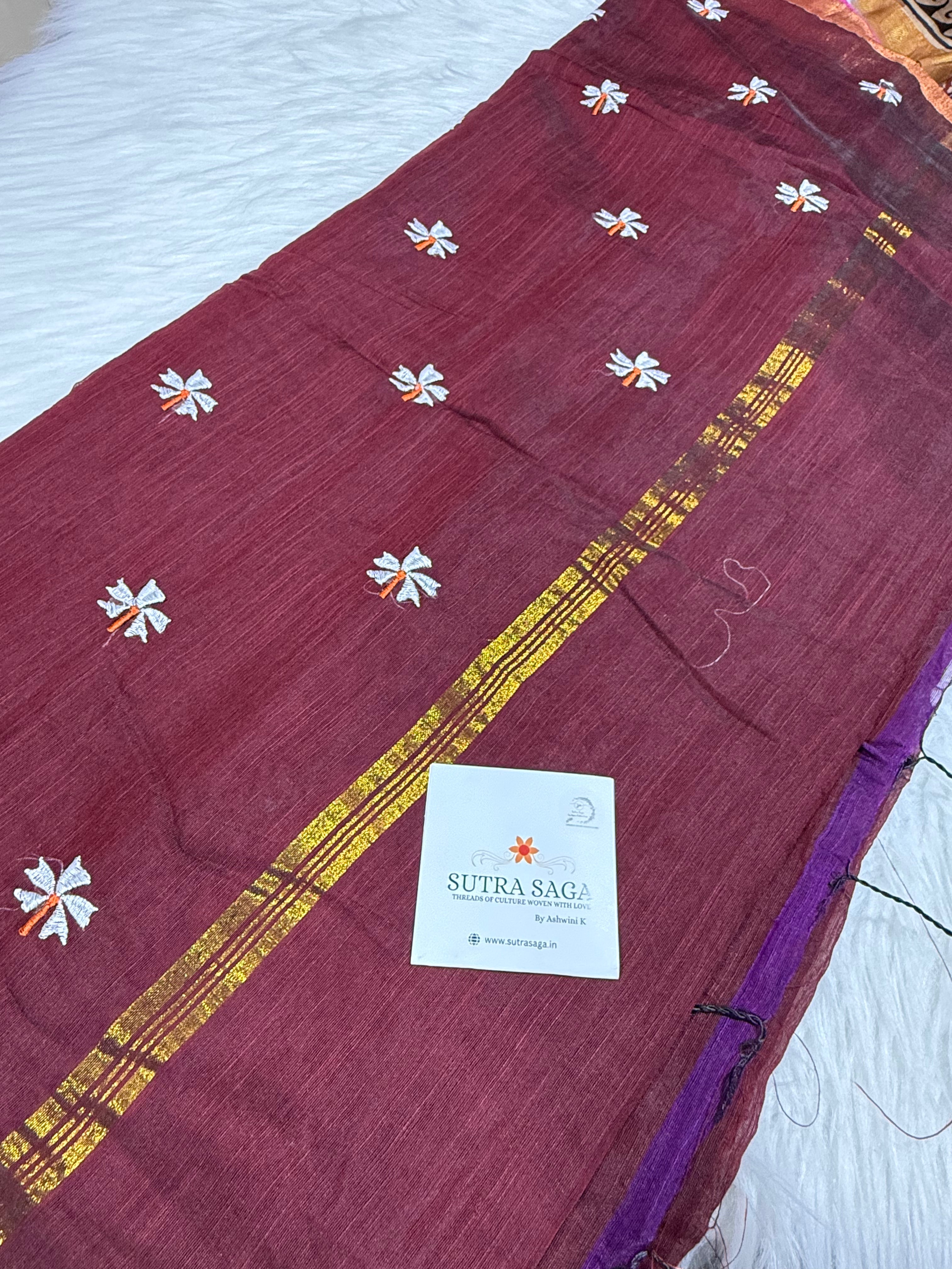 Zari Kath Prajakta Saree