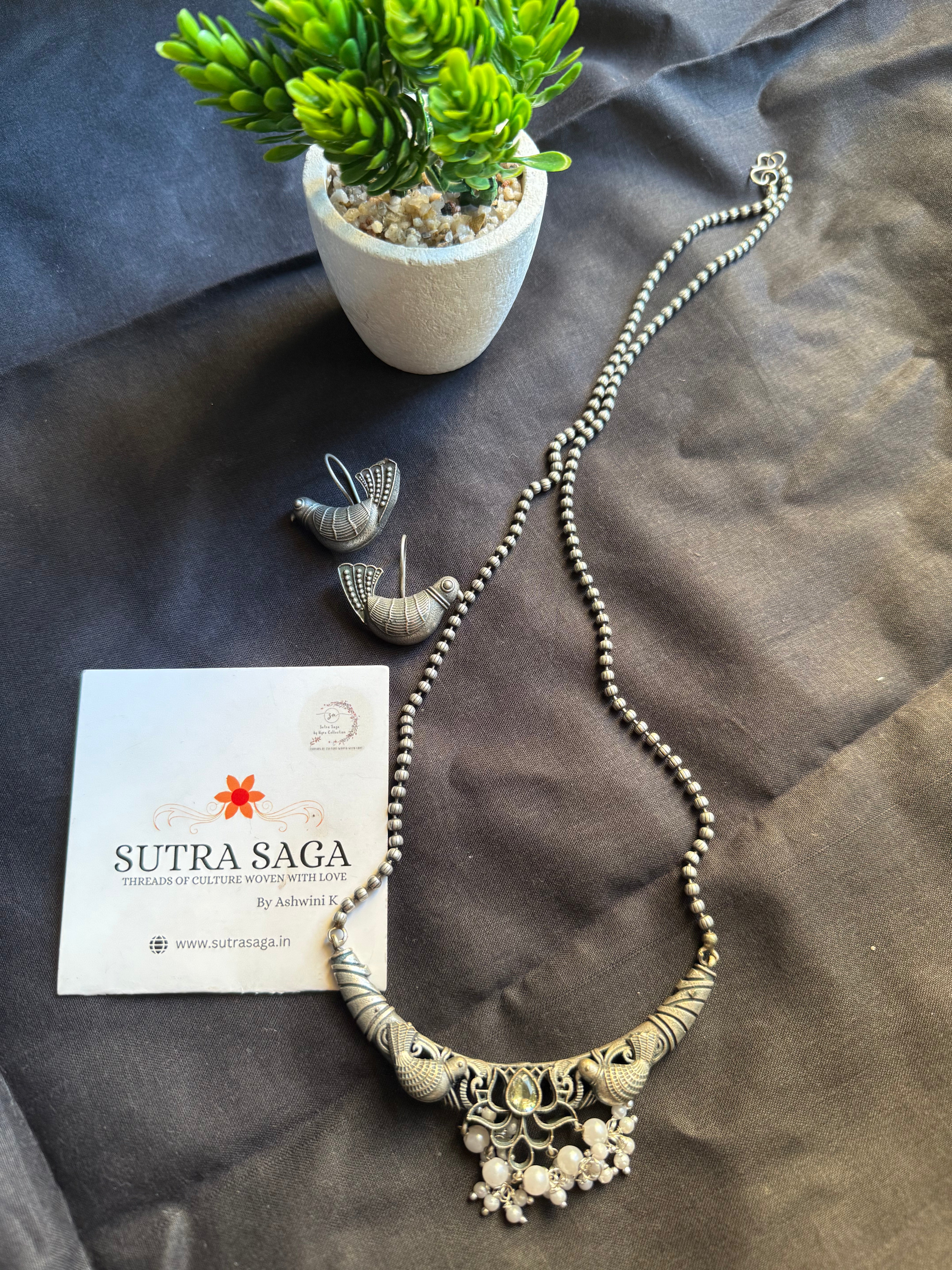 Long necklace with Earings
