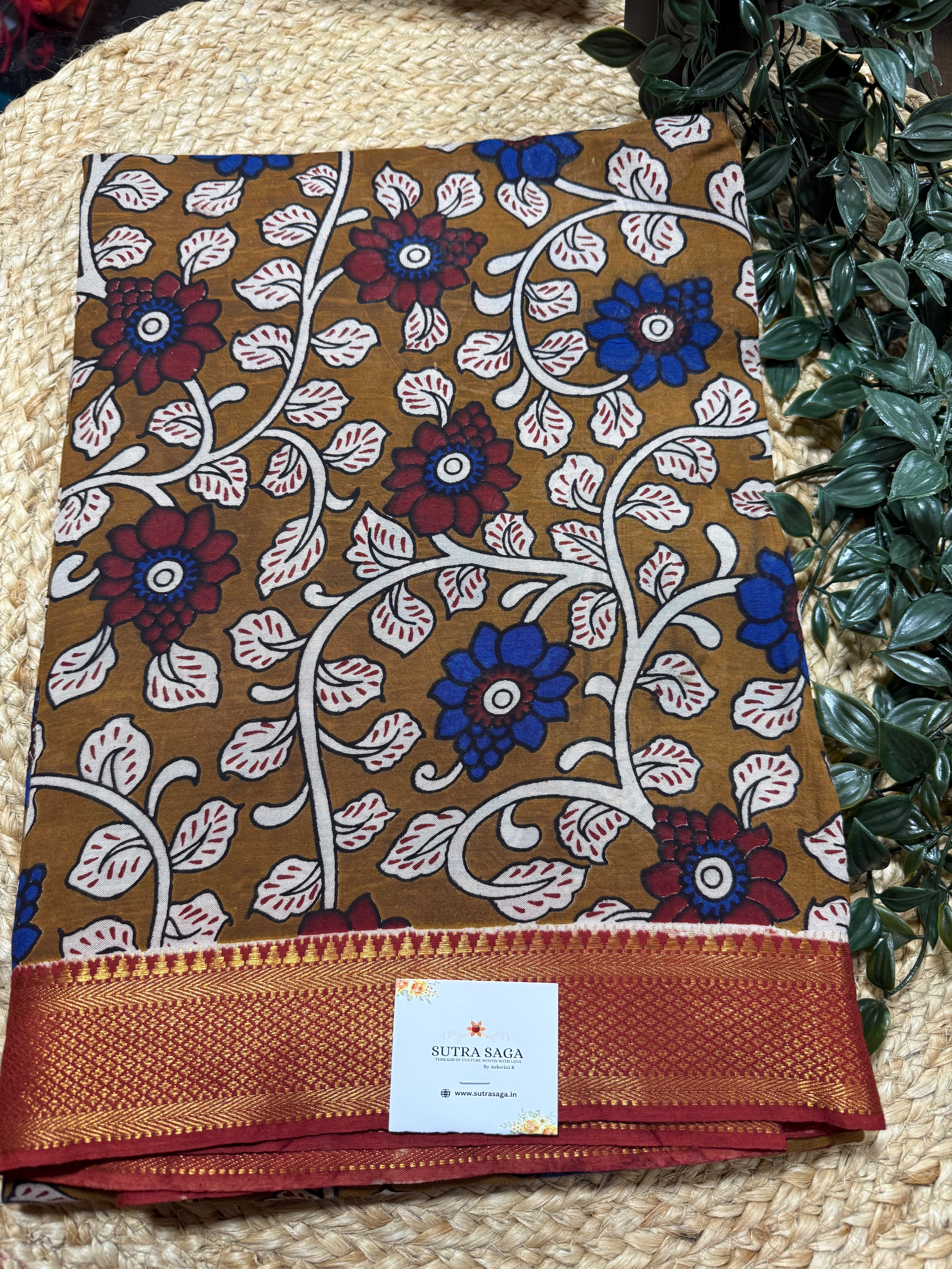 Kalamkari Silk Saree