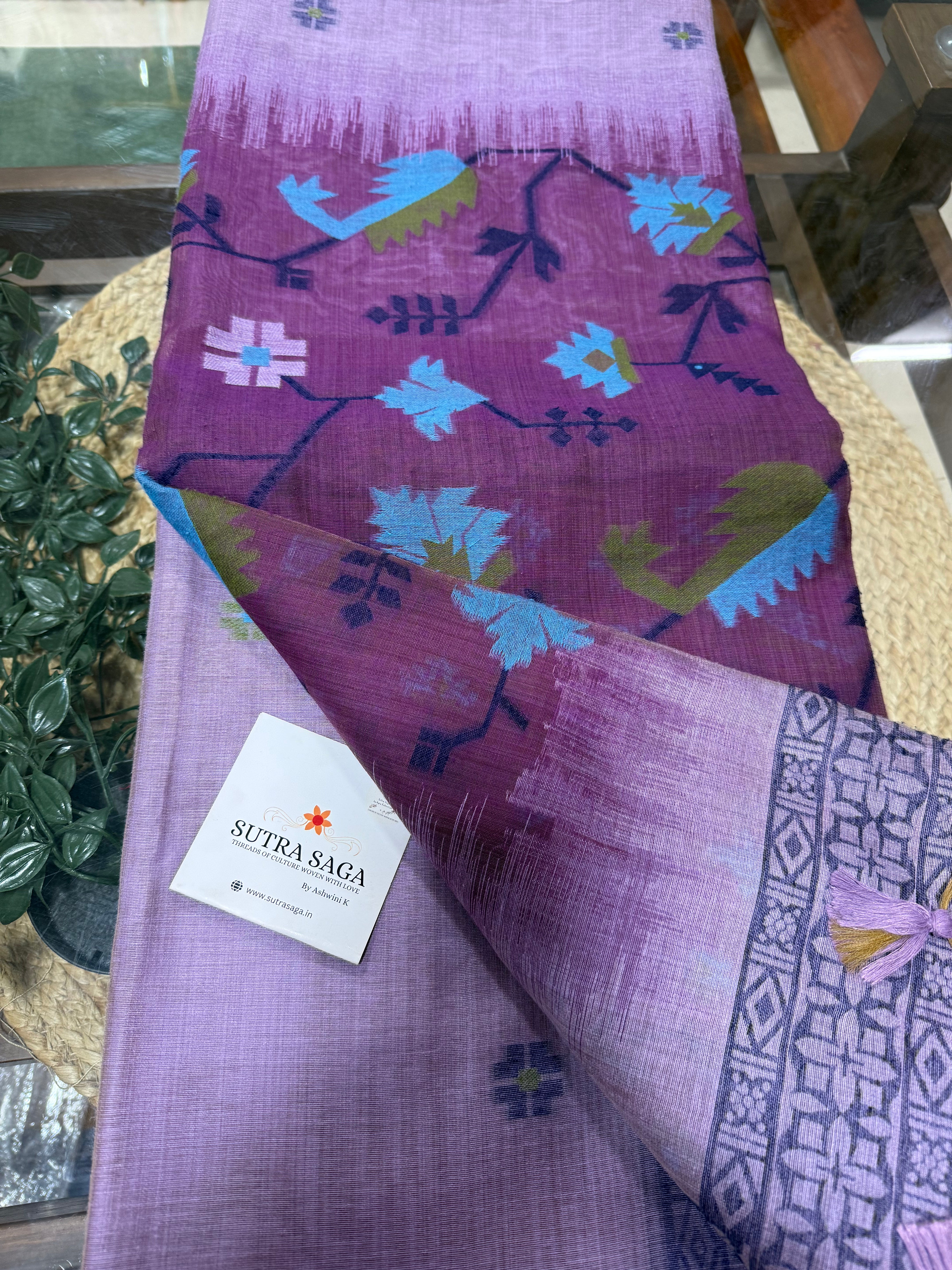 Jamdani Sarees - Pure Munga Silk