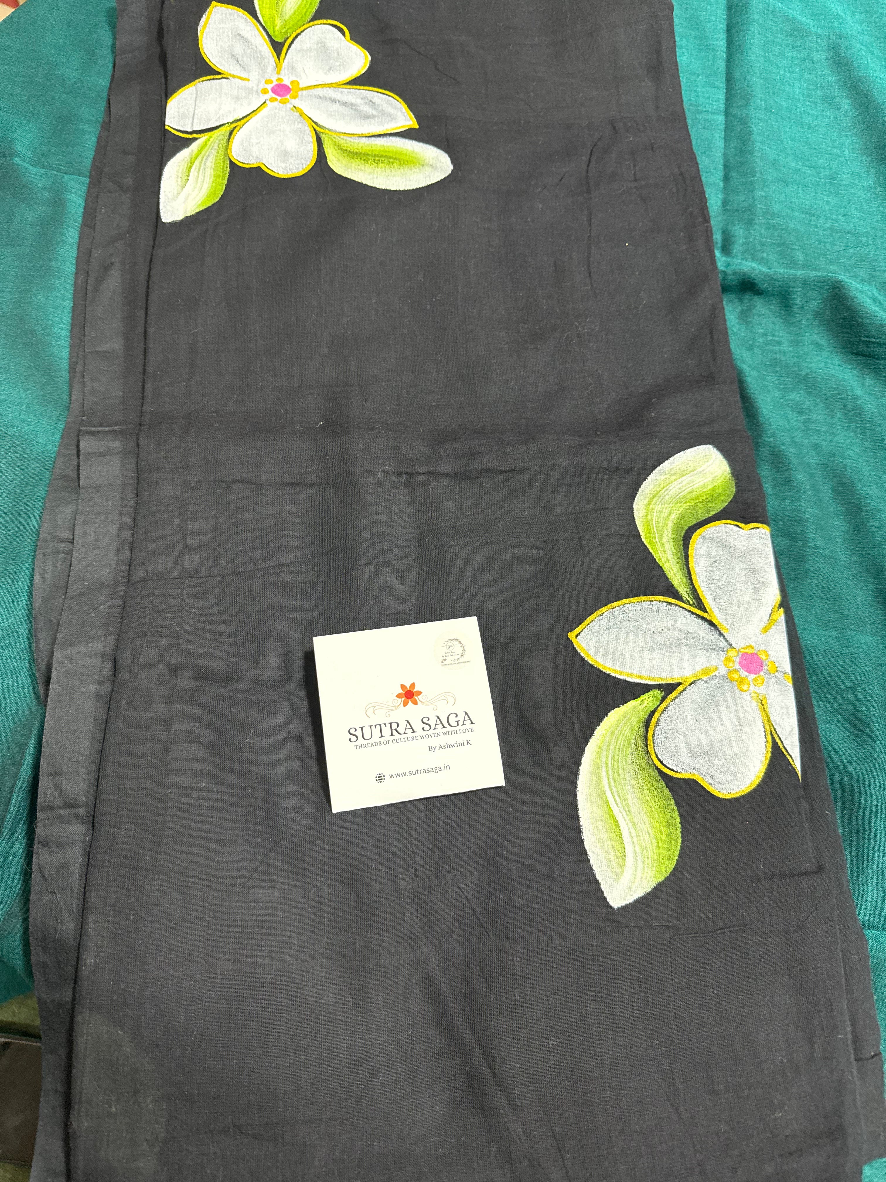 Handpainted Mul Saree