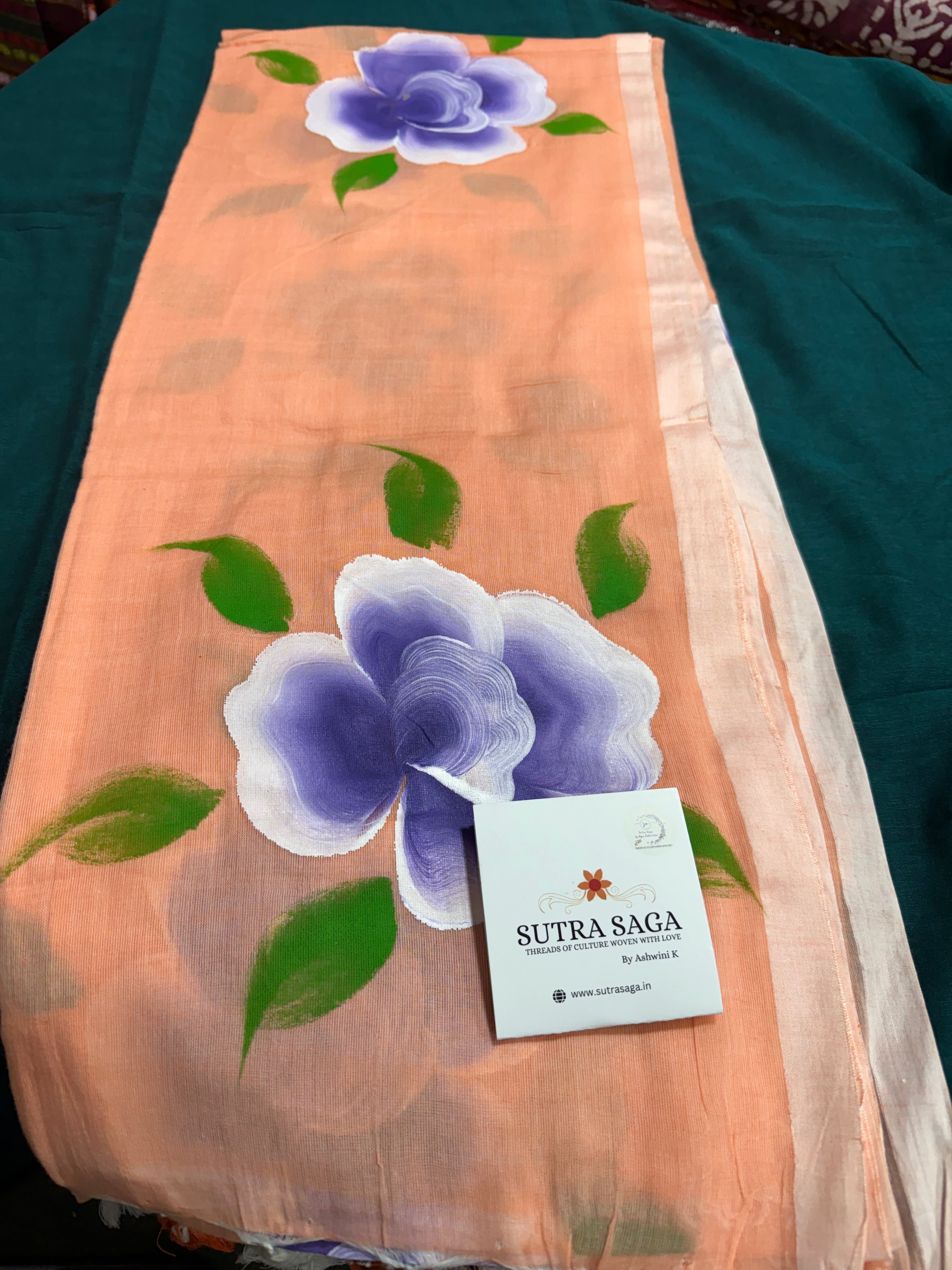 Handpainted Mul Saree