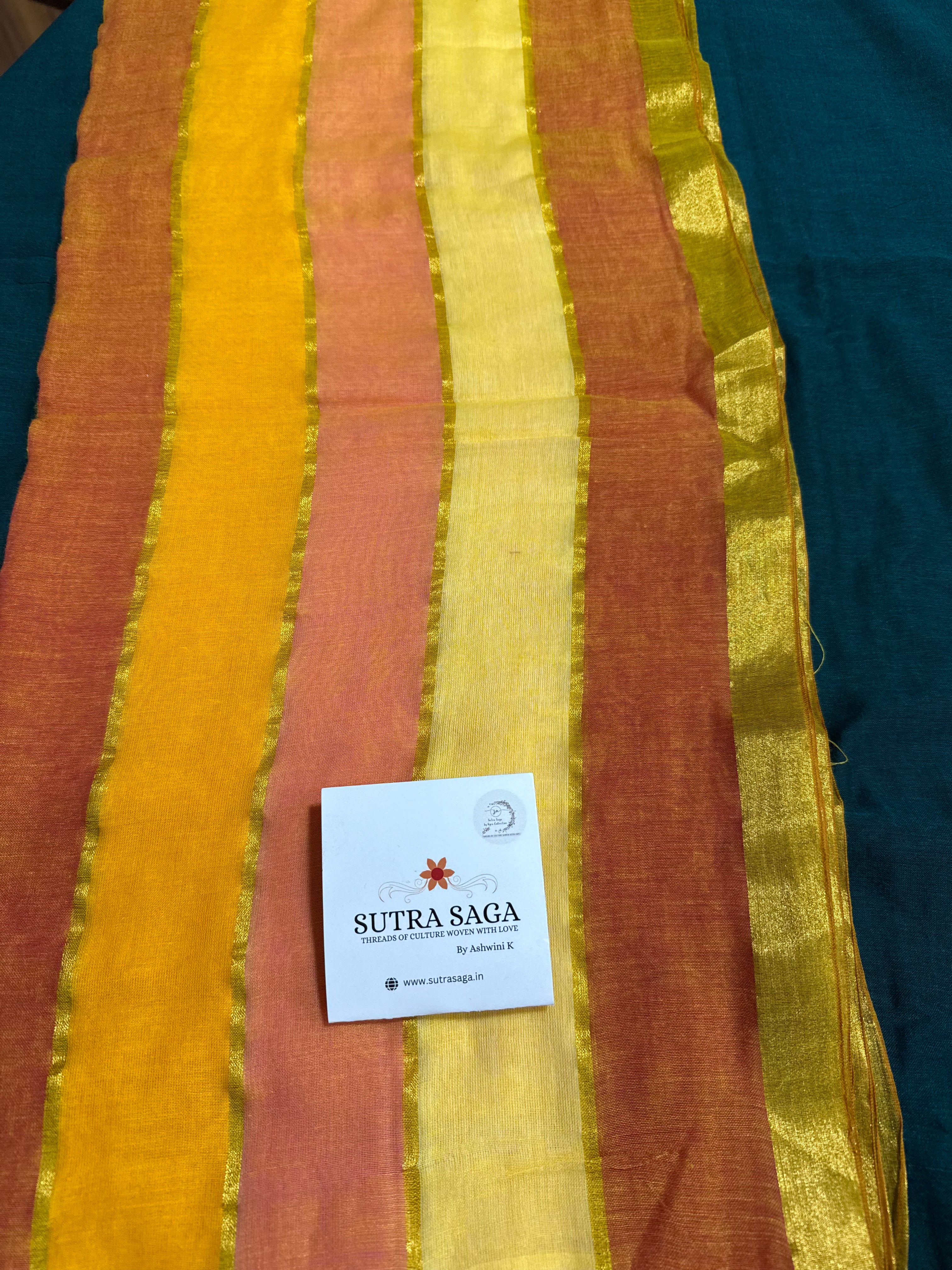 Mul Cotton Rainbow Saree
