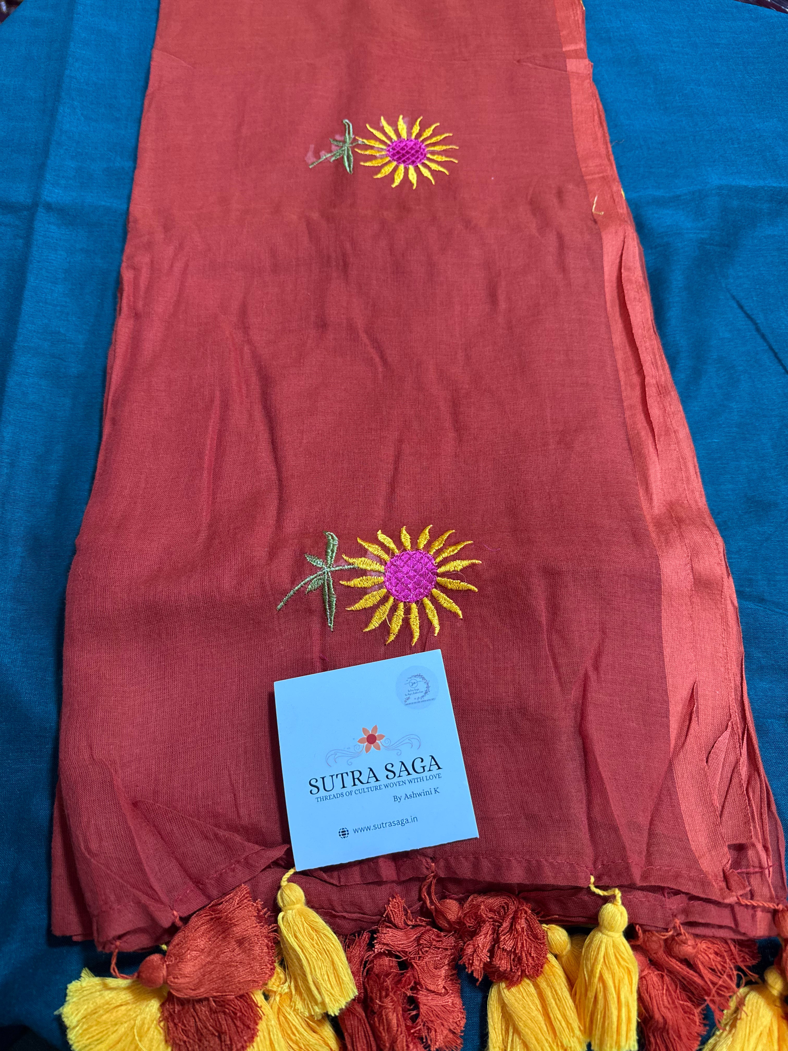 Mul Cotton Sunflower Saree