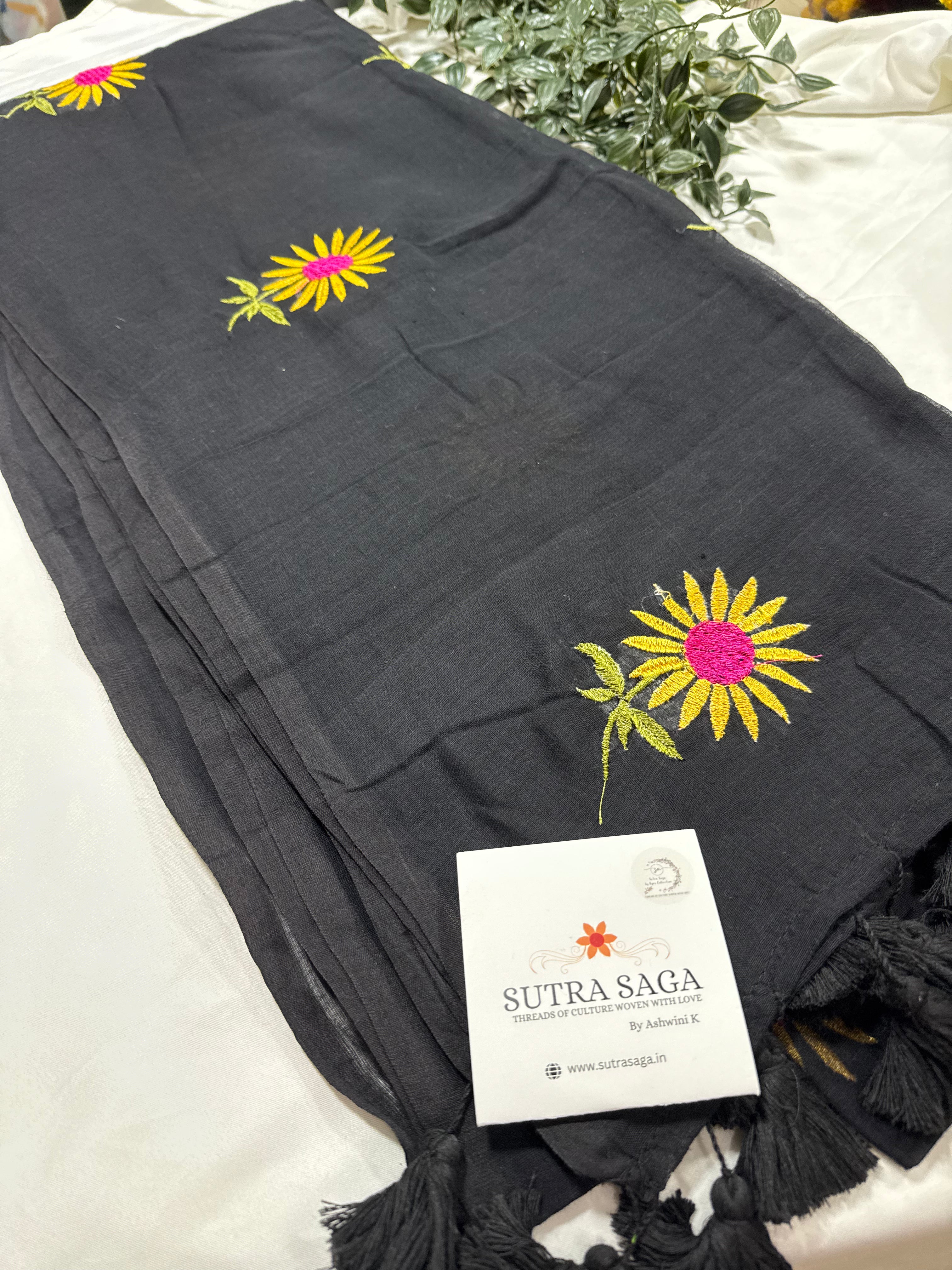 Mul Cotton Sunflower Saree