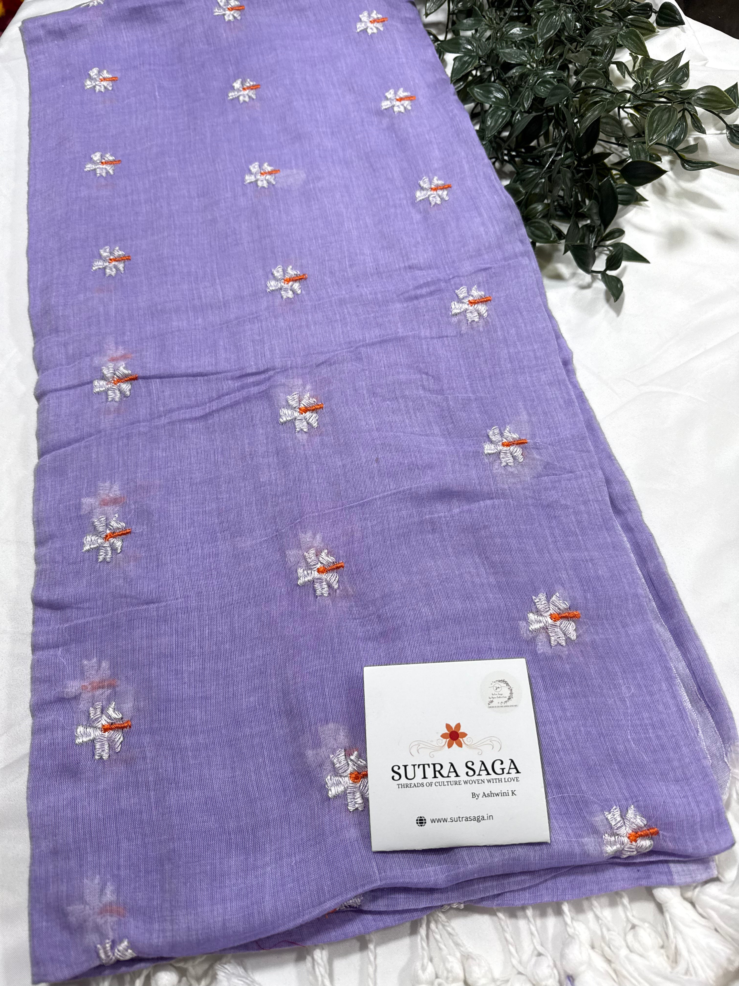Parijat Mul Cotton Saree
