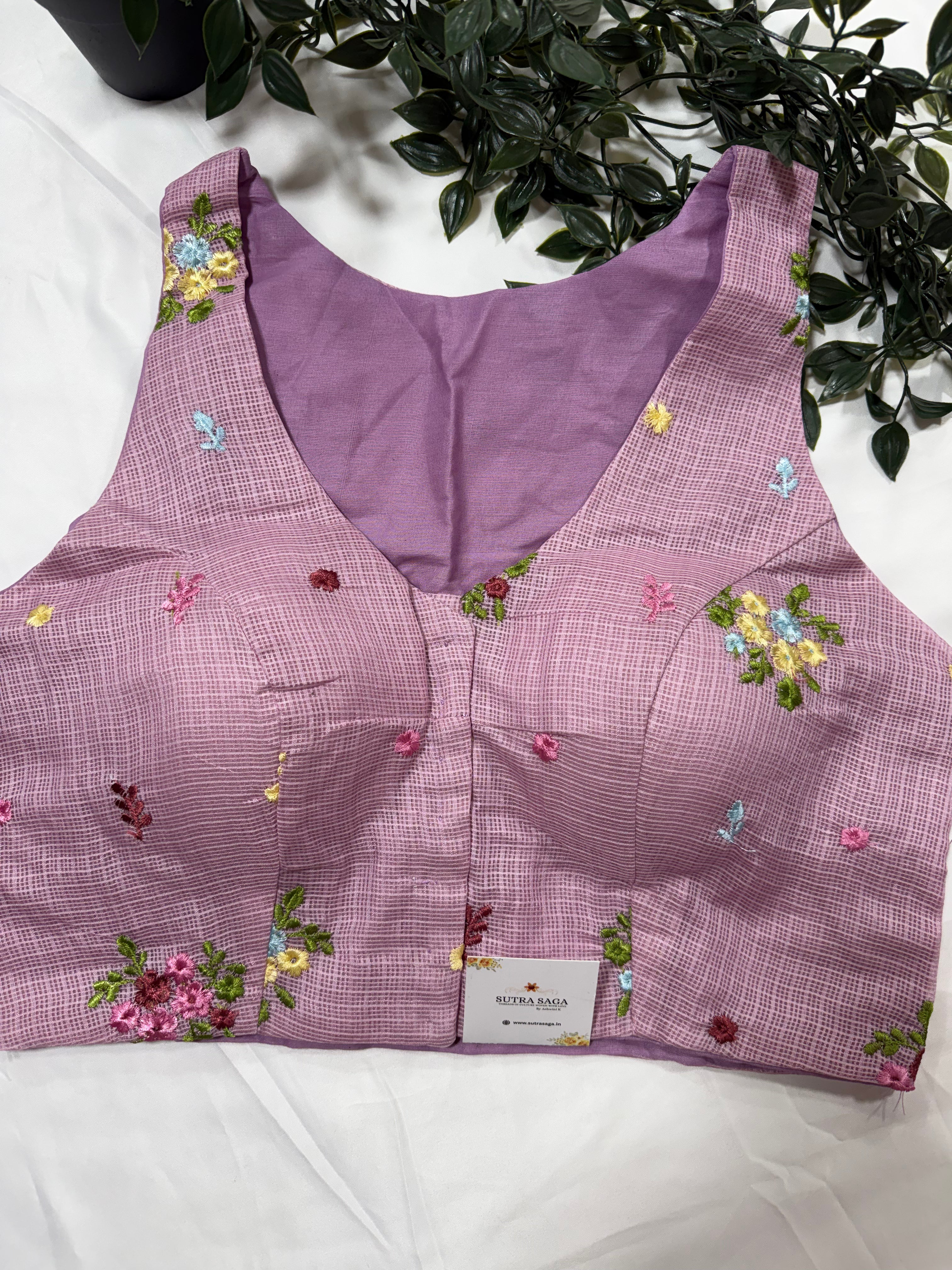 Kota Blouse -Sleevless
