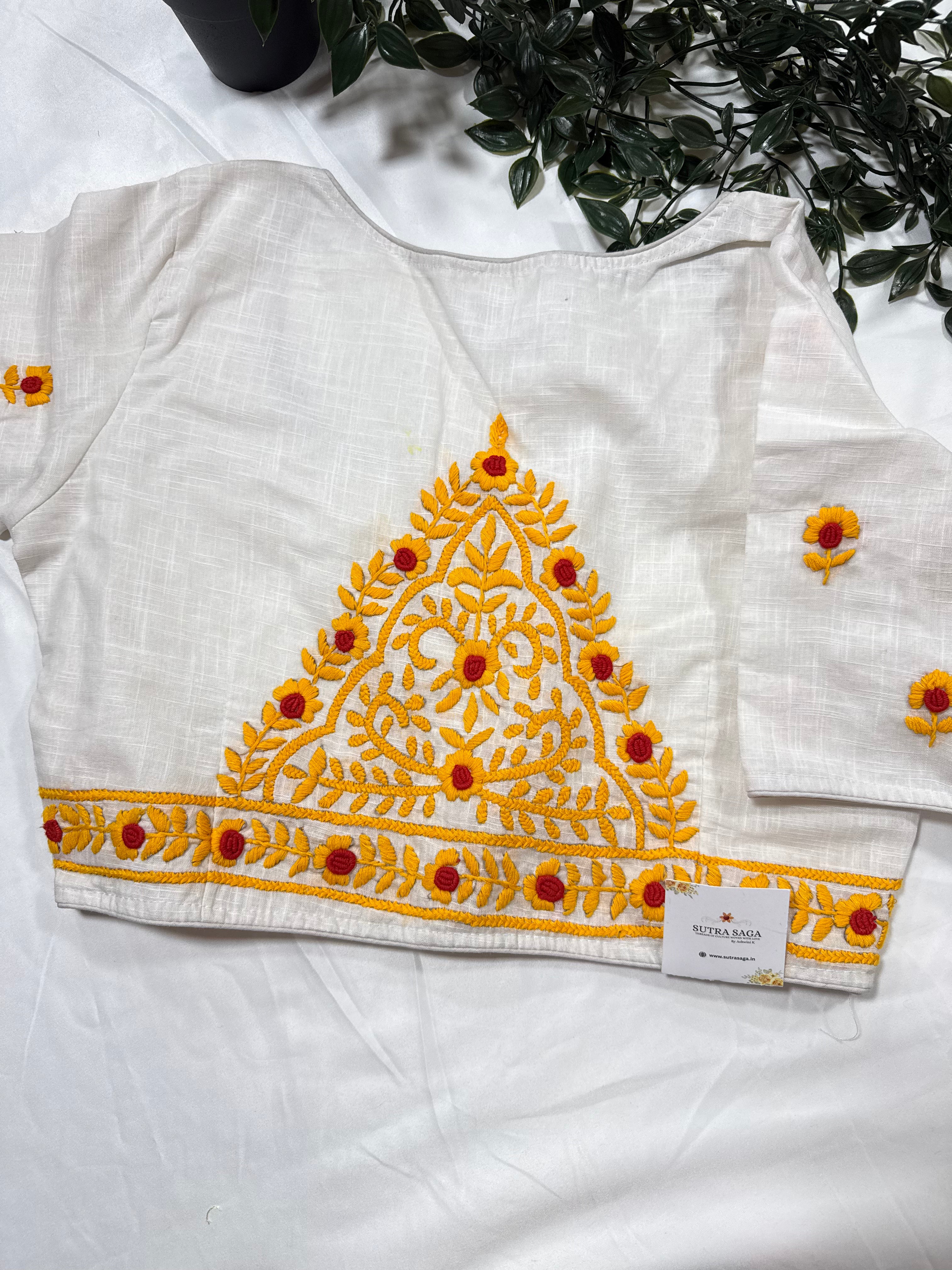 Cotton Blouse with Embroidery
