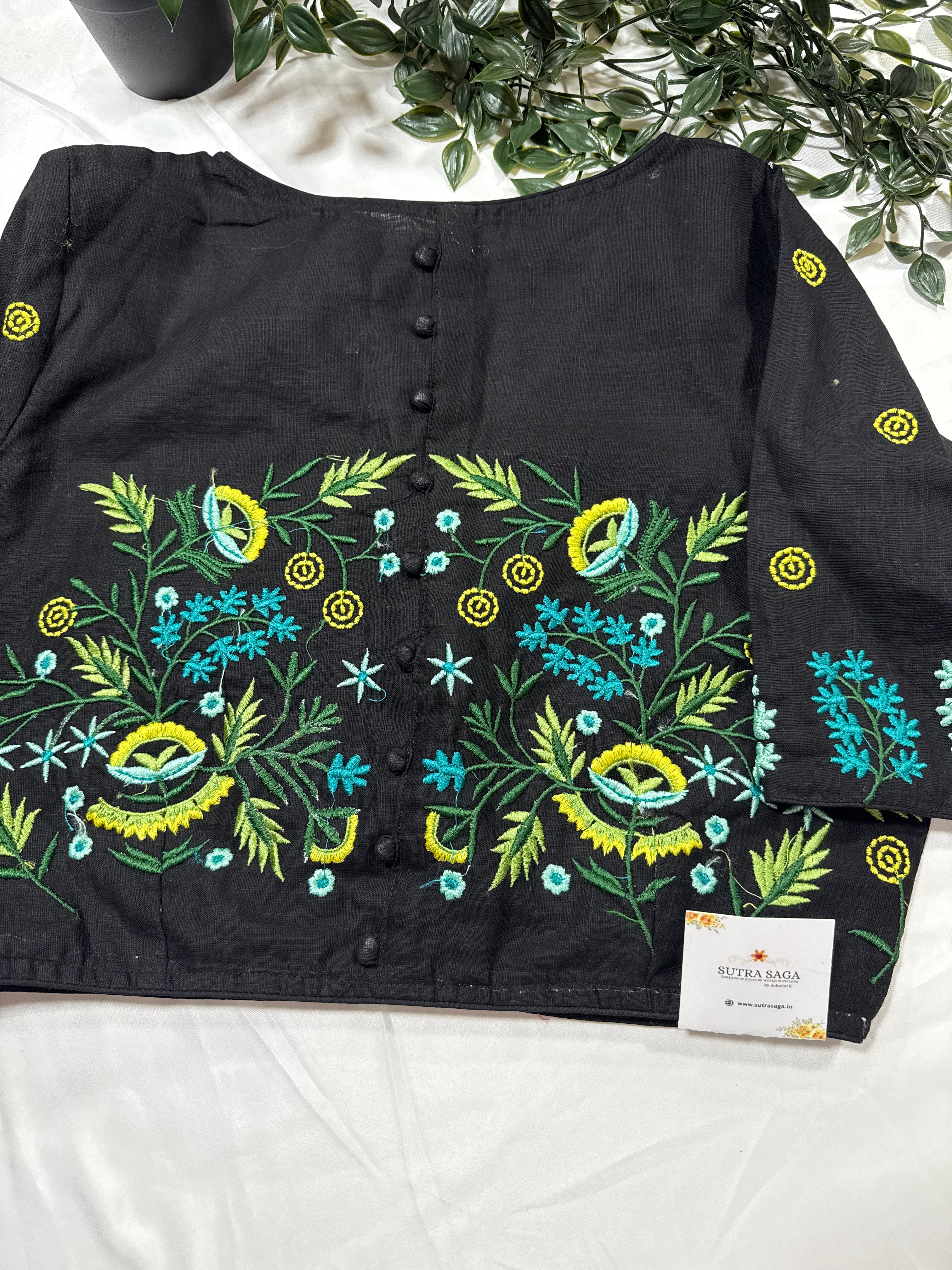 Cotton Blouse with Embroidery