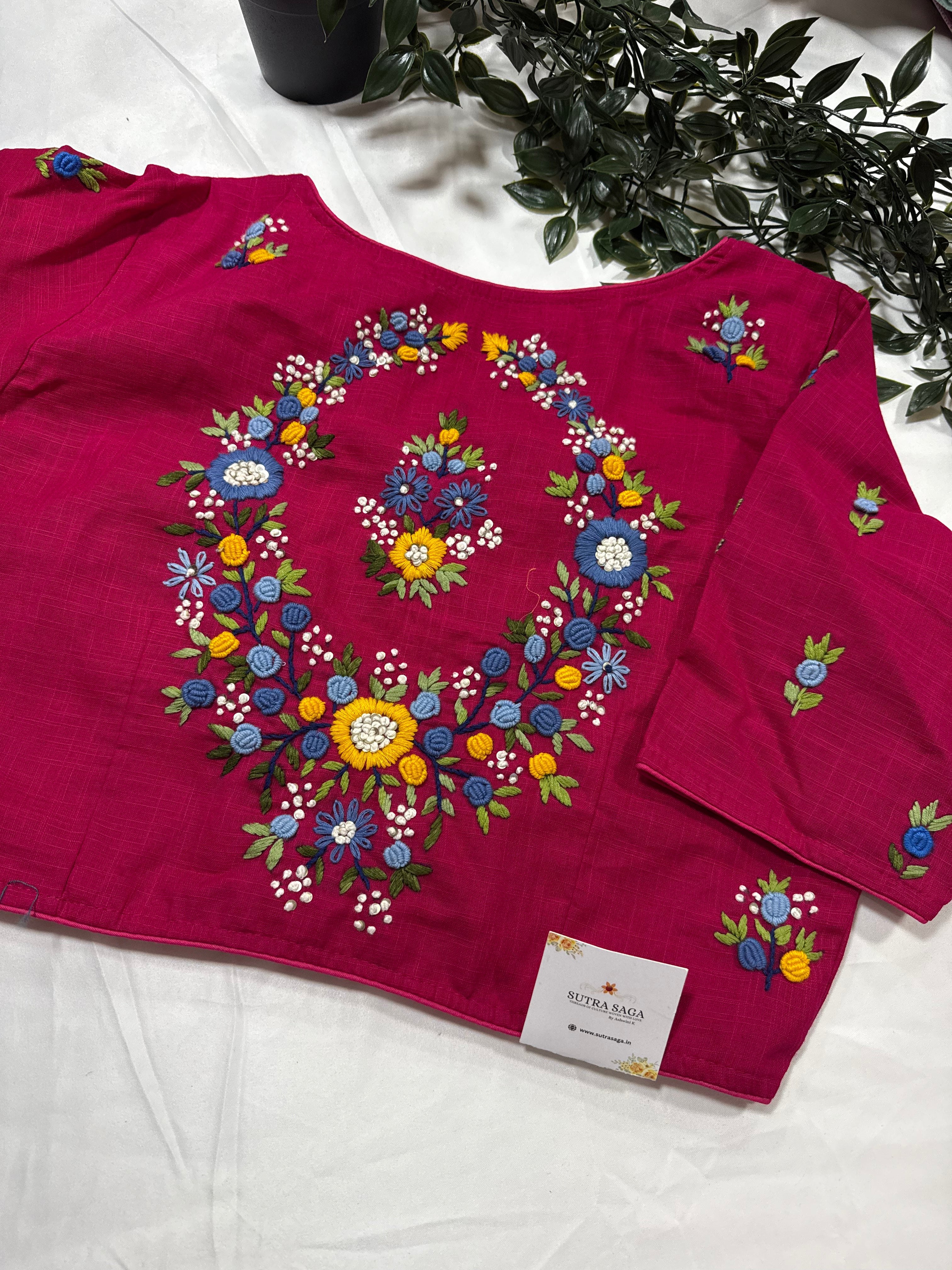 Cotton Blouse with Embroidery