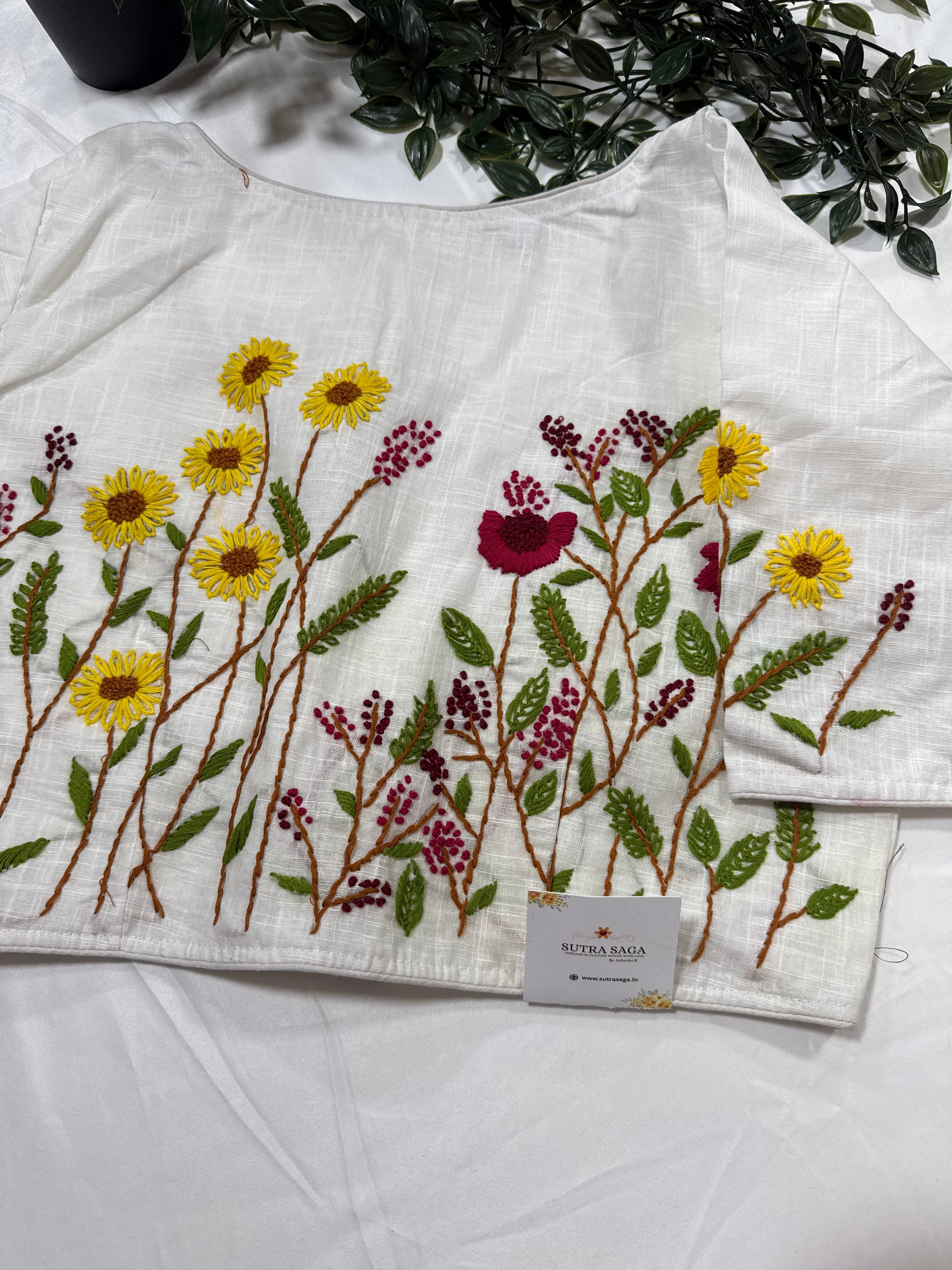 Cotton Blouse with Embroidery