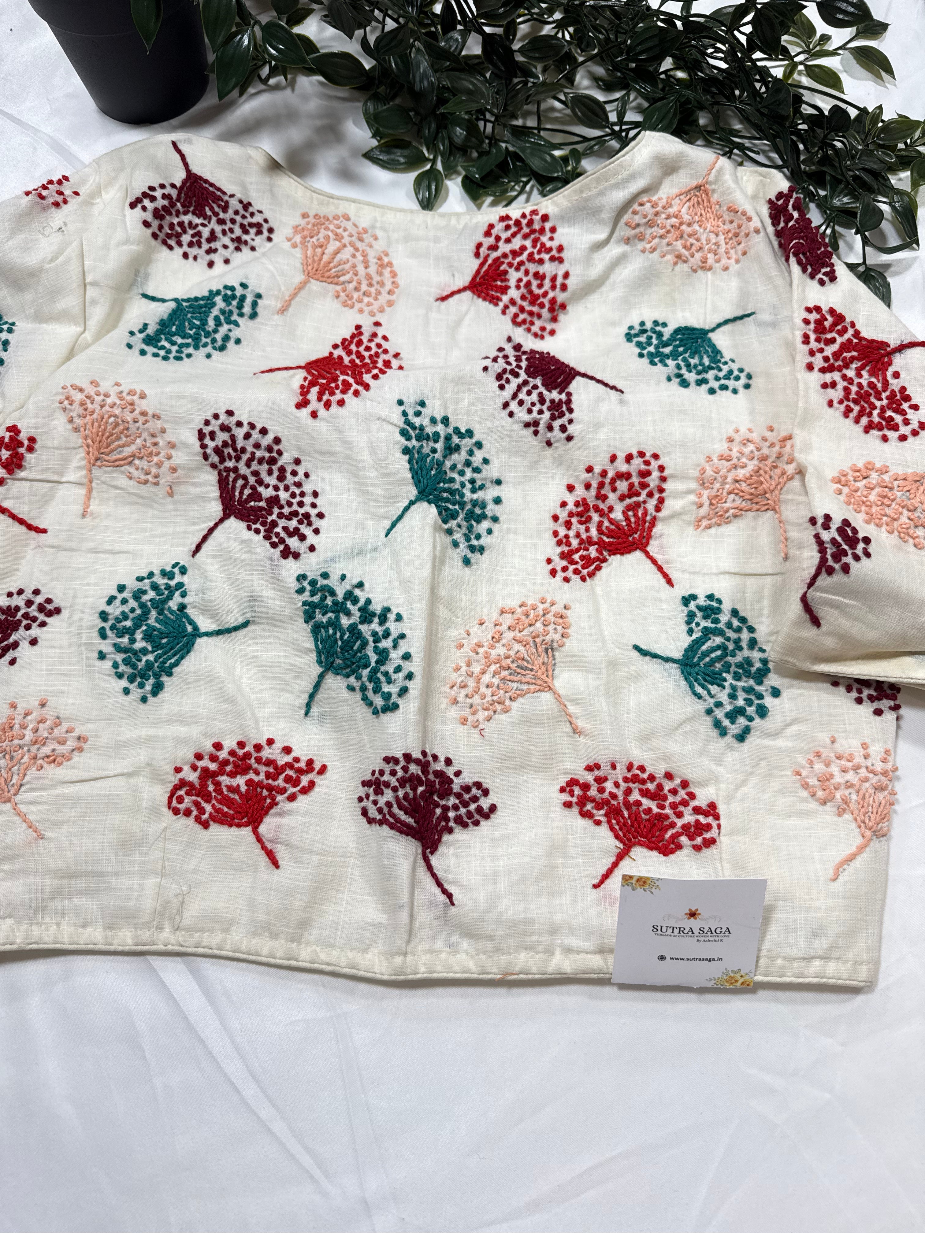 Cotton Blouse with Embroidery