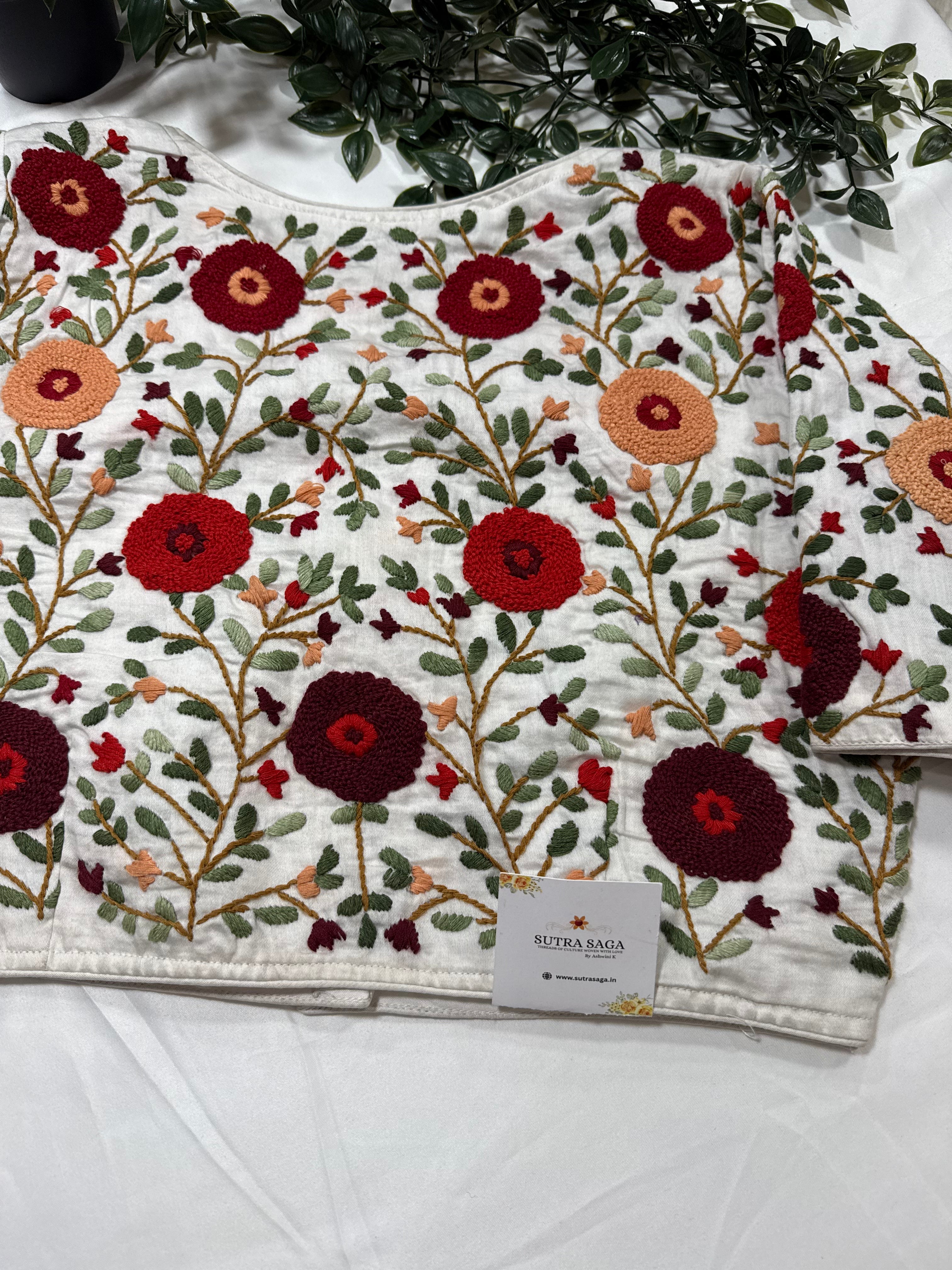 Cotton Blouse with Embroidery