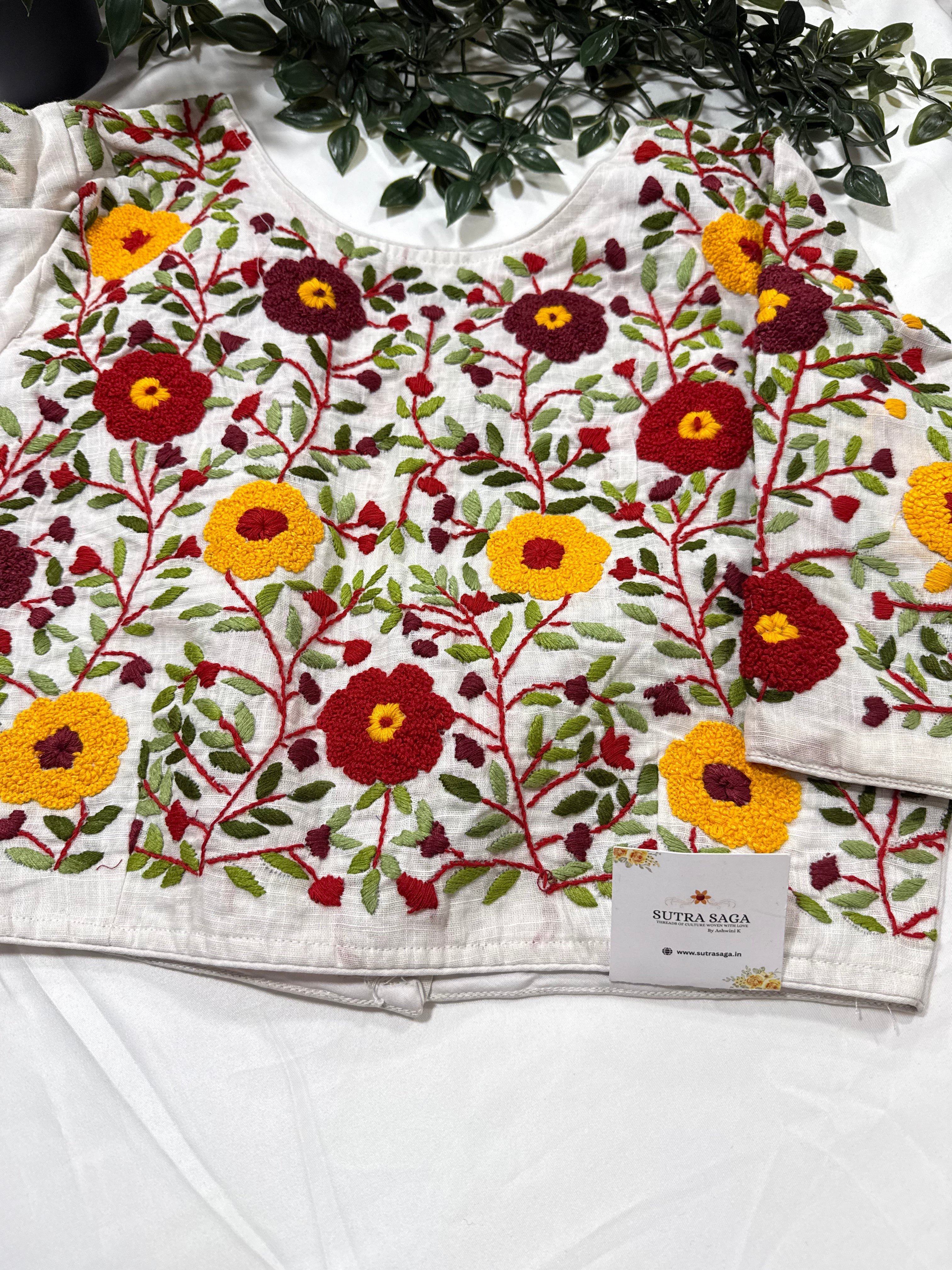 Cotton Blouse with Embroidery