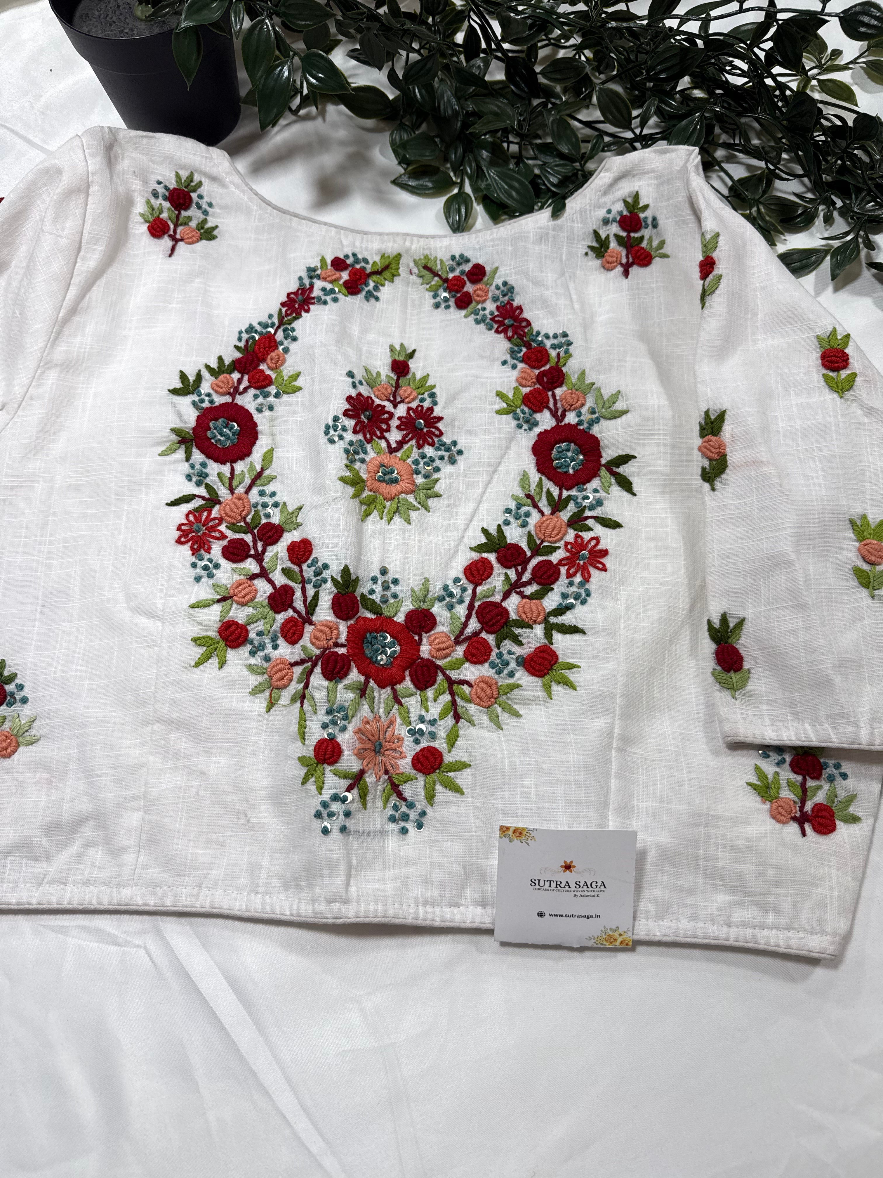 Cotton Blouse - Embroidery