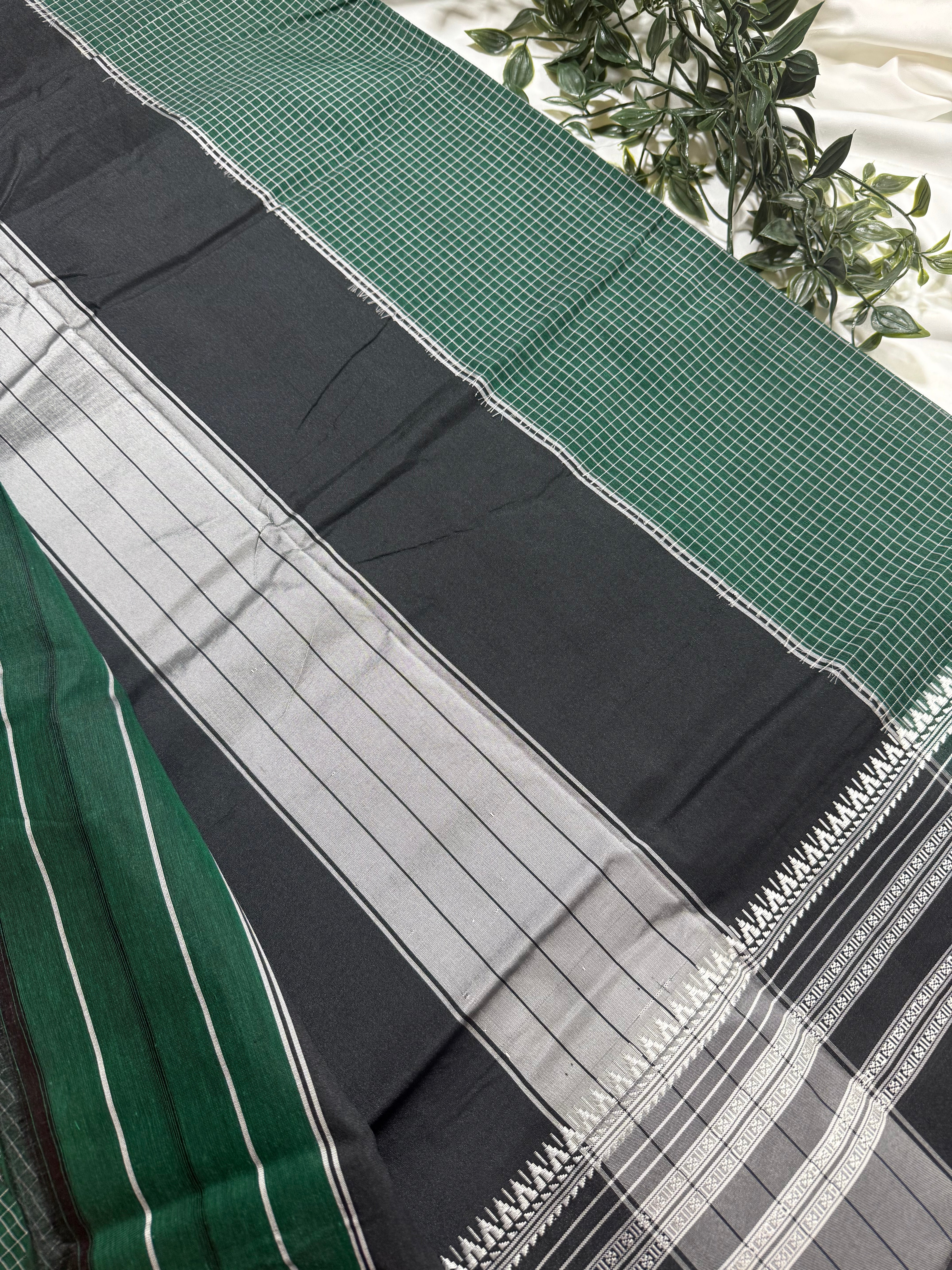Checks Irkal ( Silk Cotton)