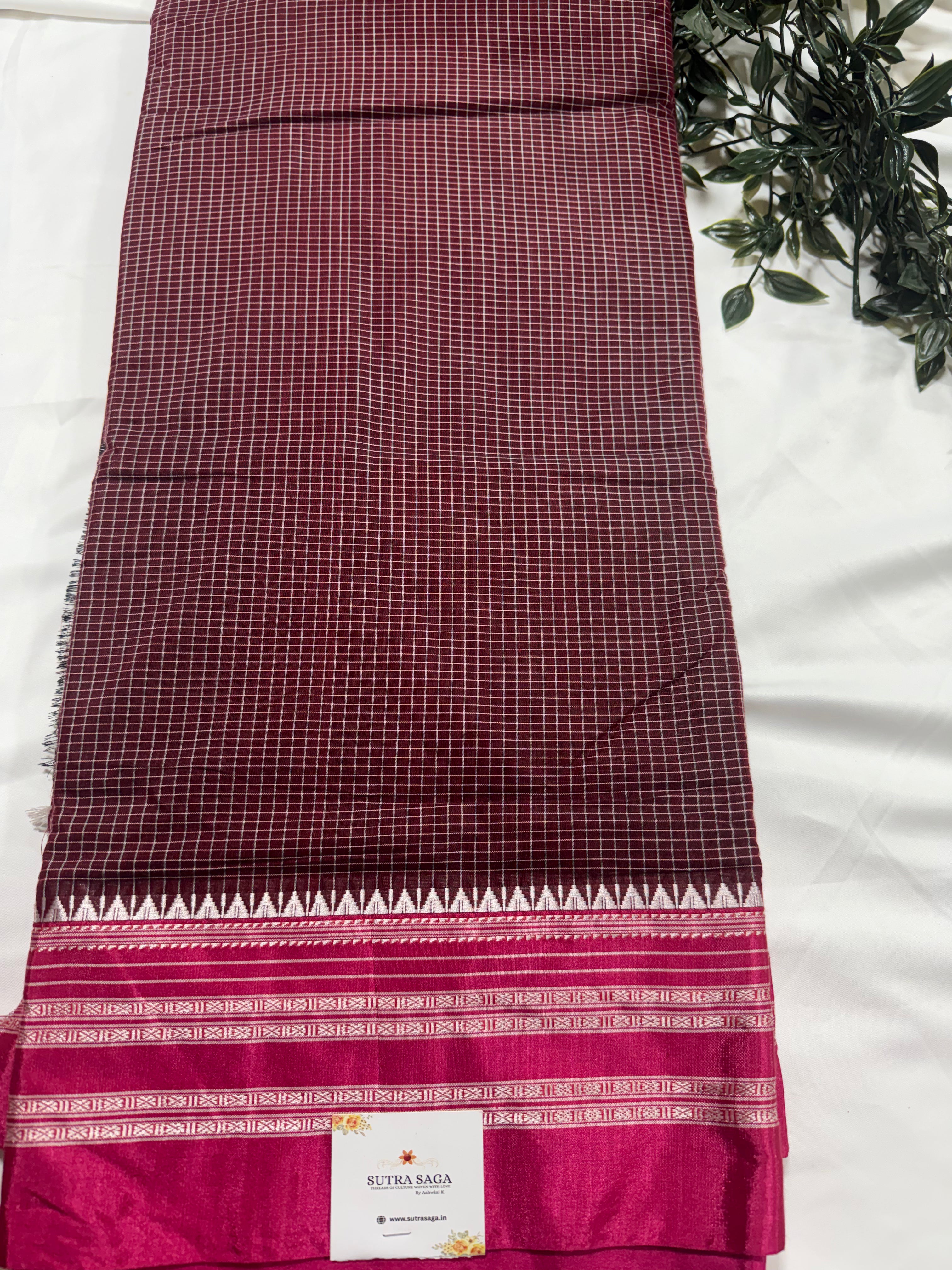 Checks Irkal (Silk Cotton)
