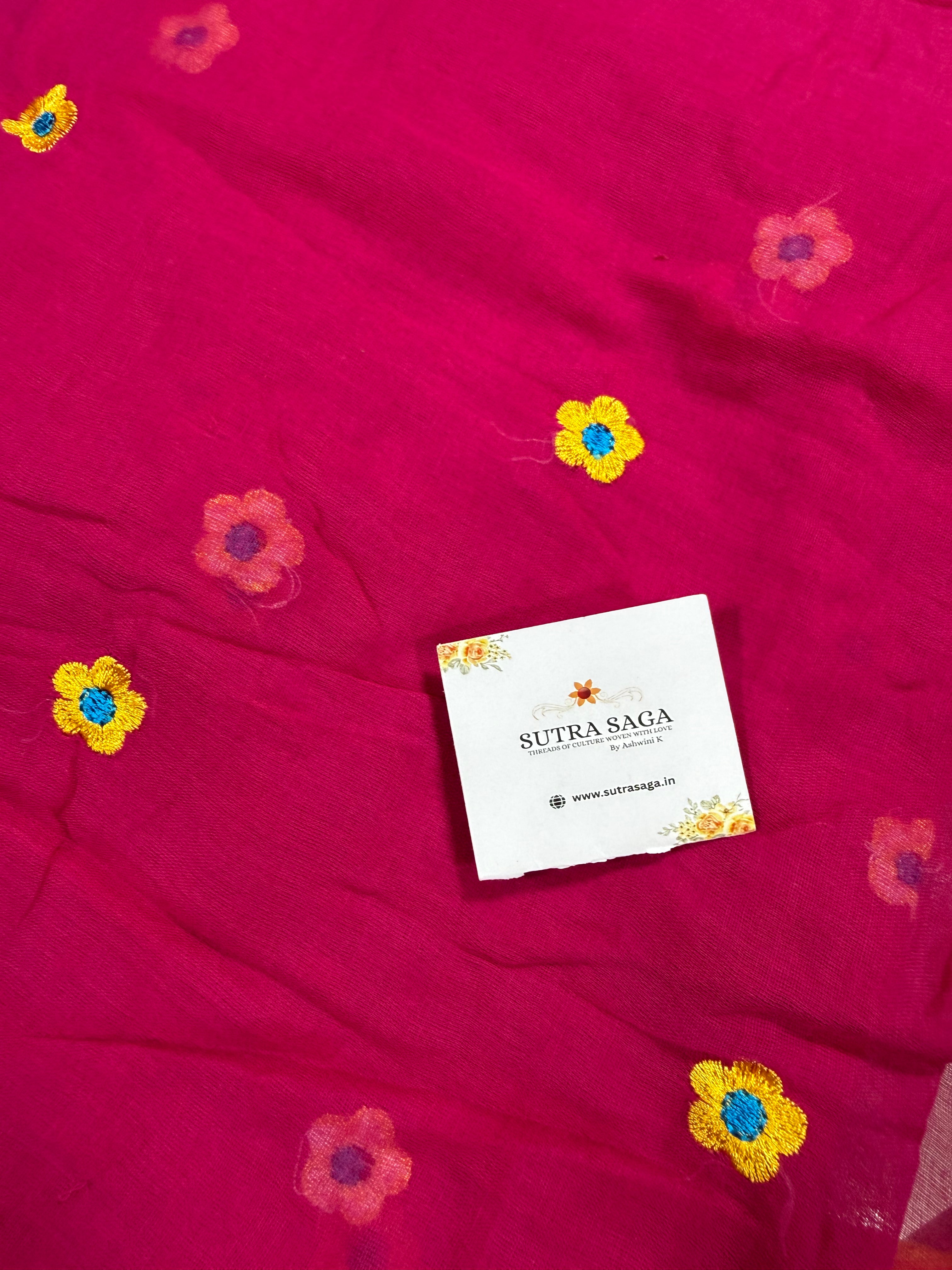One Min Drape- Mul Cotton Saree